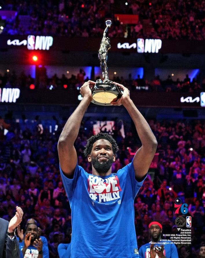 Men's Nike Joel Embiid Black Philadelphia 76ers 2023 NBA MVP T