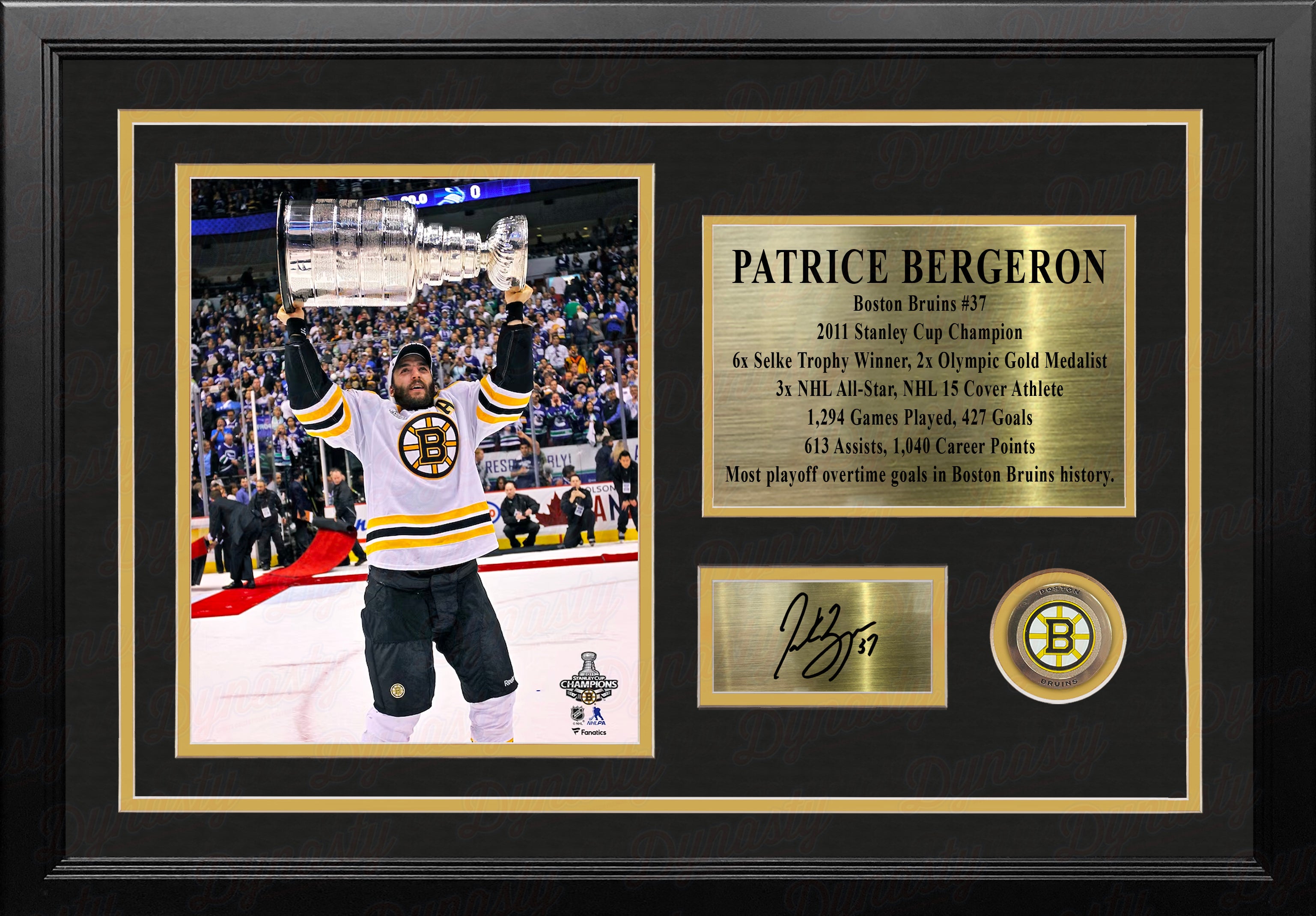 Patrice Bergeron Signed / Autographed Inscribed Captain Photo 8x10
