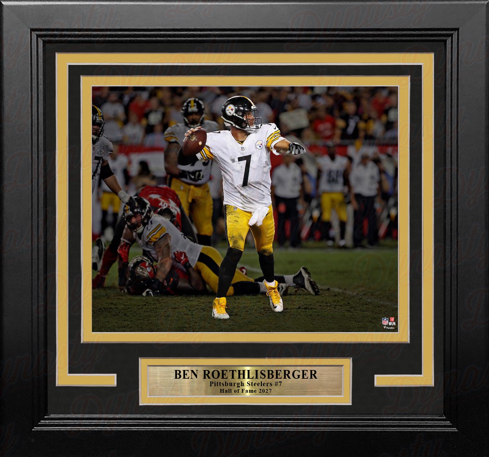 Ben Roethlisberger Blackout Action Pittsburgh Steelers 8' x 10