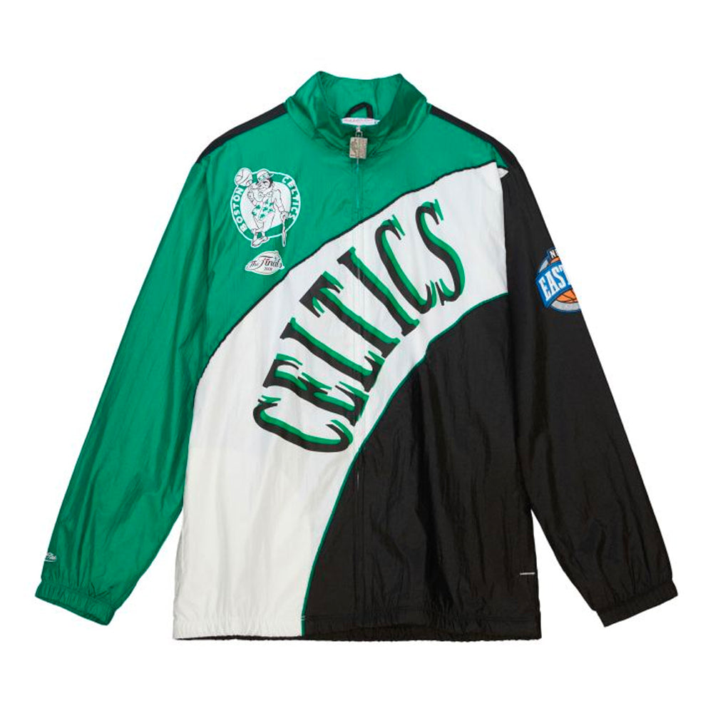 Boston Celtics Mitchell Ness Arched Retro Lined Windbreaker