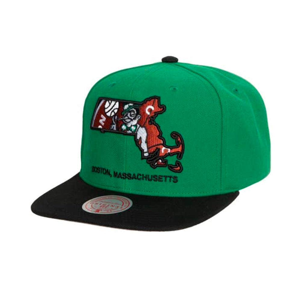 Boston Celtics Mitchell u0026 Ness Insider Hardwood Classics Snapback Hat