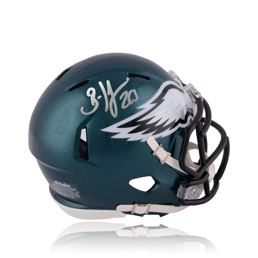 Brian Dawkins autographed factory mini helmet