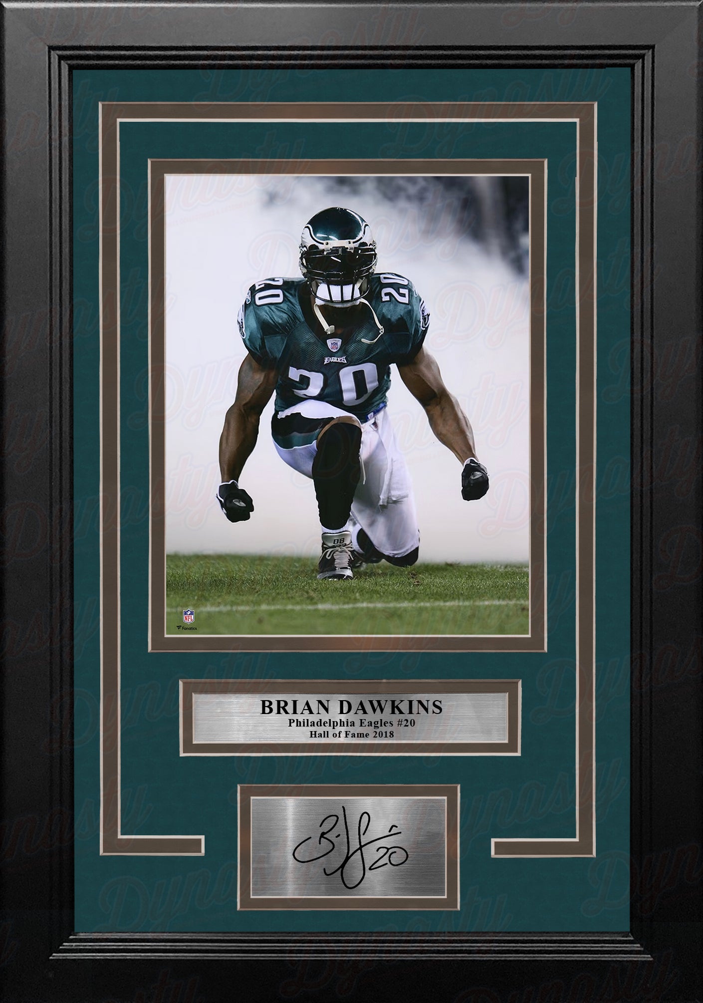 Brian Dawkins Smoke Entrance Philadelphia Eagles Football Photo