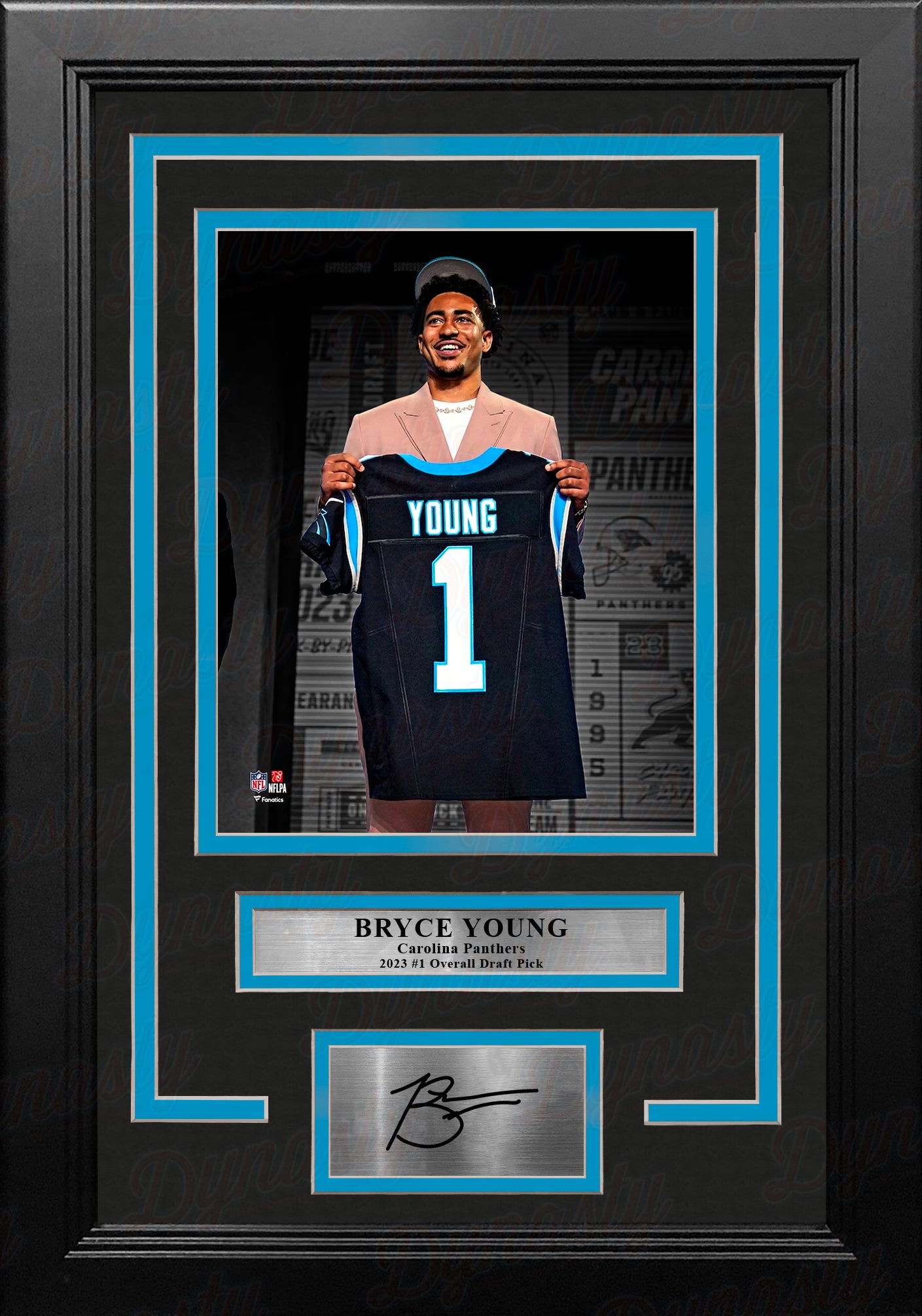 Bryce Young Carolina Panthers Autographed Fanatics Authentic Blue