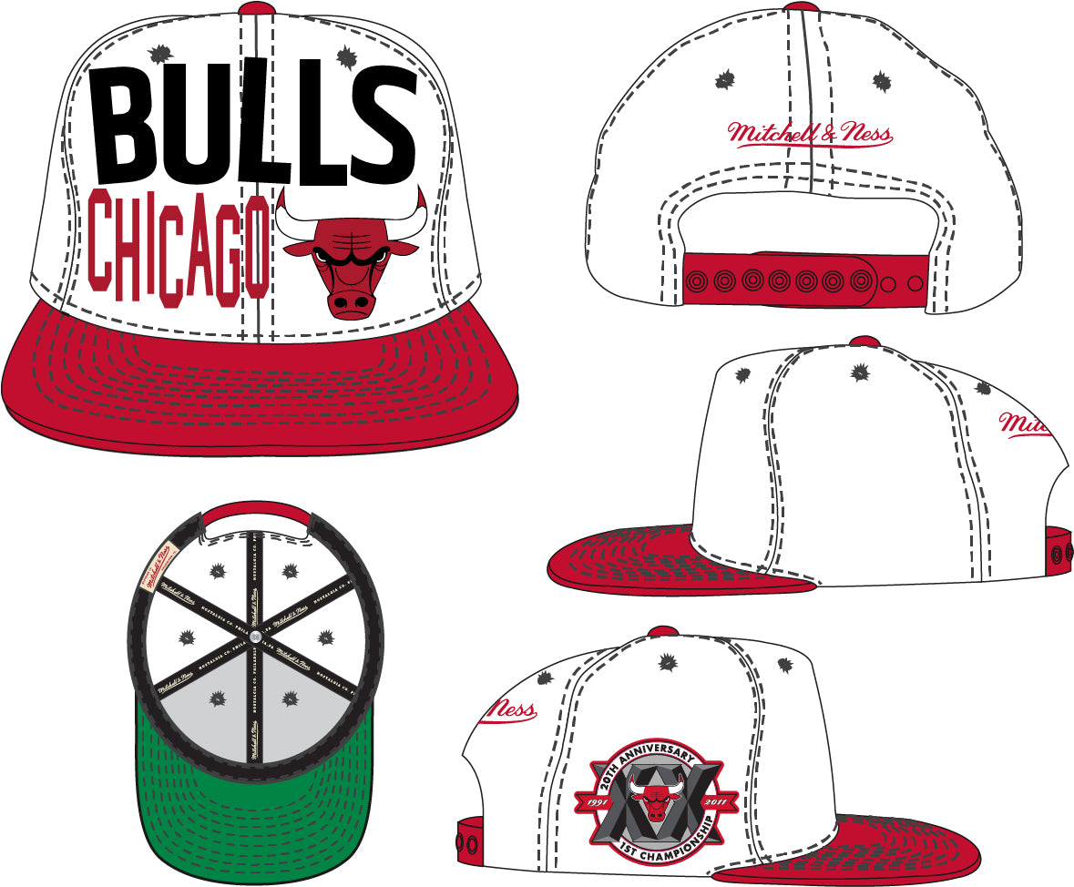 mitchell & ness chicago bulls snapback hat