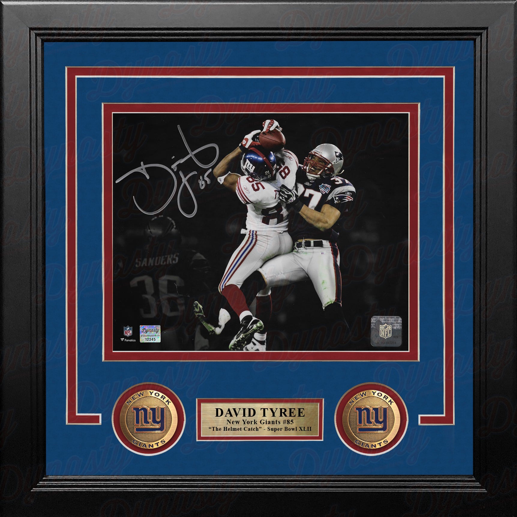 David Tyree Signed SB XLII 16x20 Photo