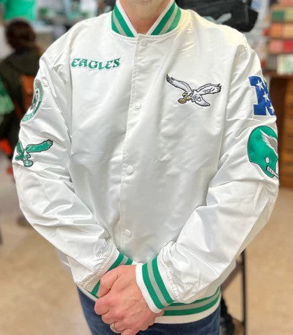 Vintage Philadelphia Eagles Bomber shops Jacket