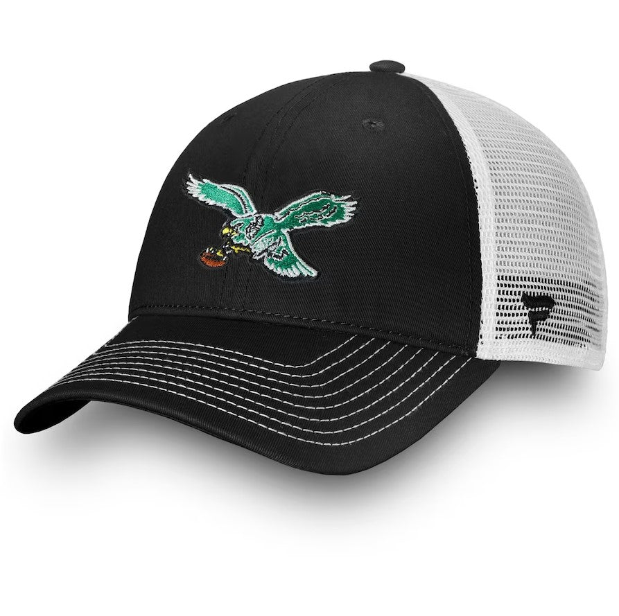 Philadelphia Eagles Vintage Logo Black Clean Up Hat