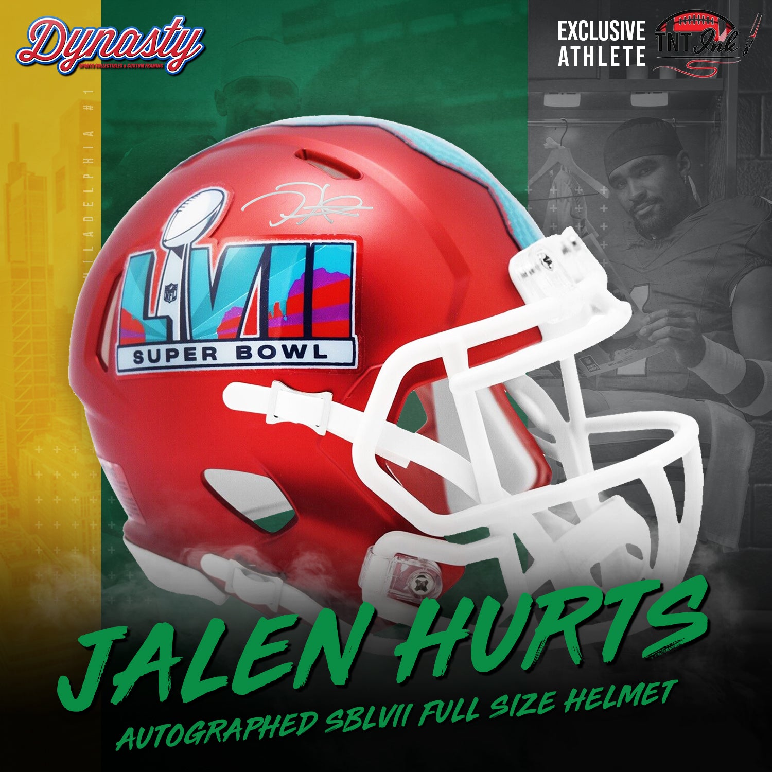 Jalen Hurts Autographed Super Bowl LVII Full Size Helmet | Pre-Sale  Opportunity