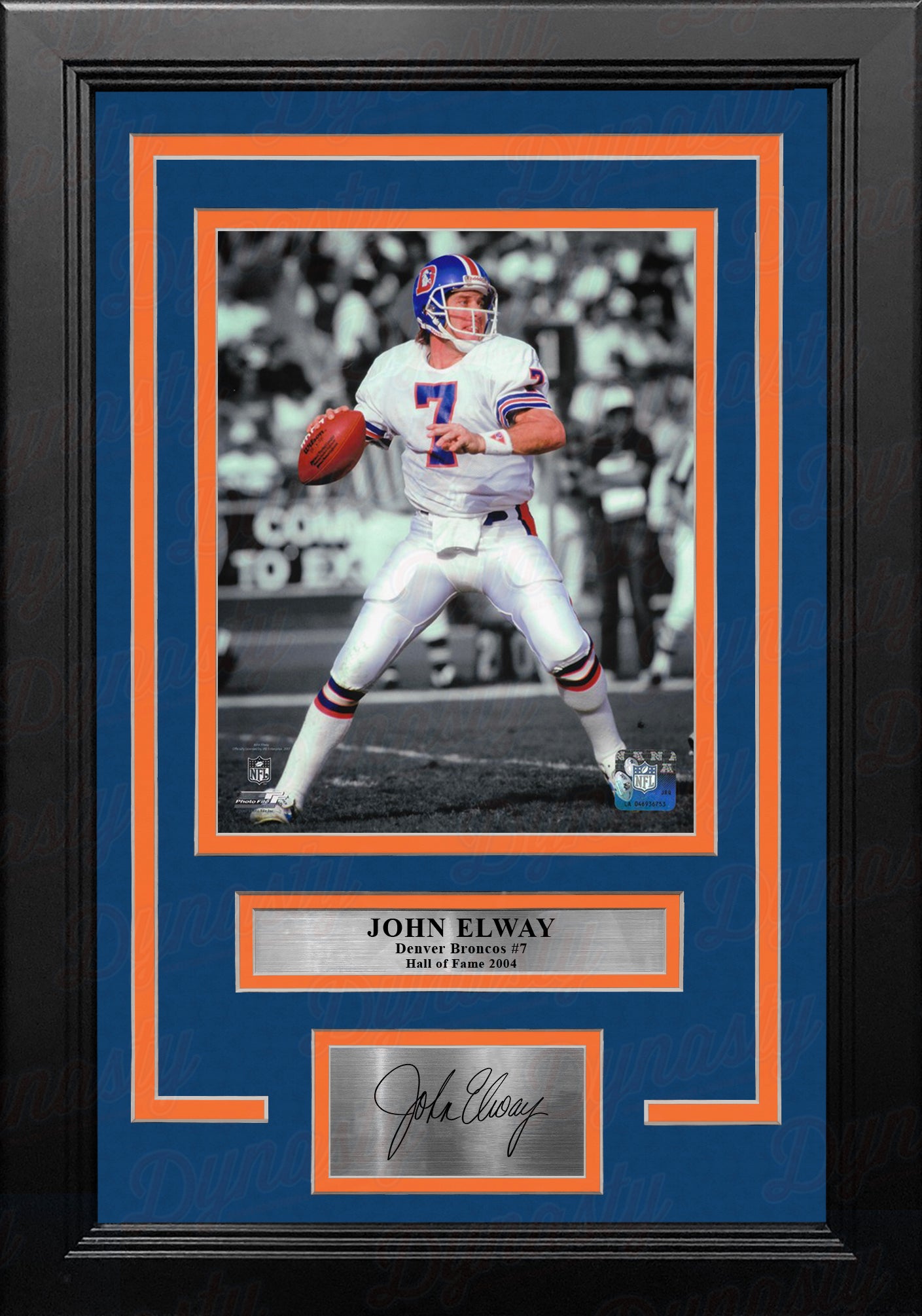 John Elway Spotlight Action Denver Broncos 8' x 10' Framed