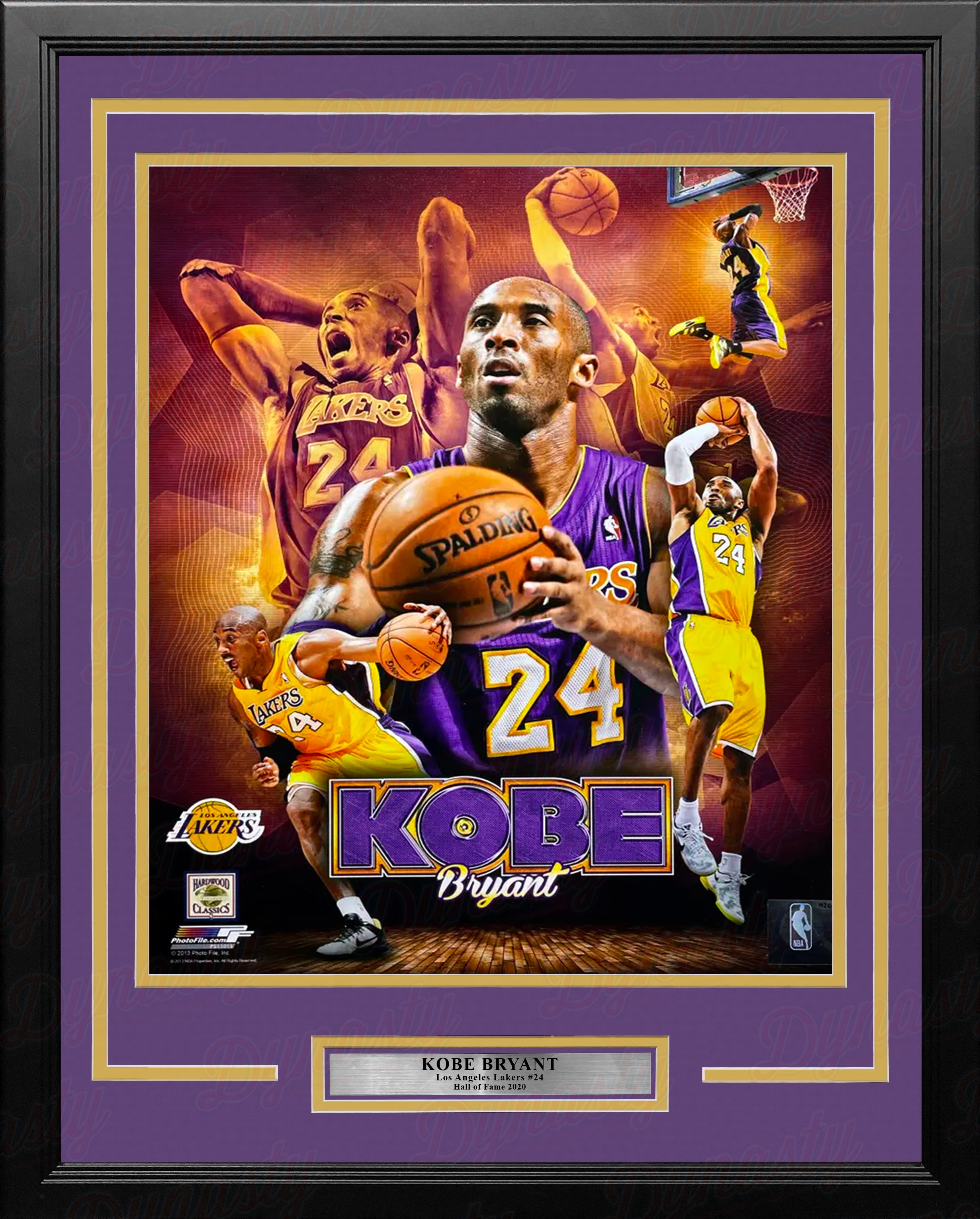 Kobe Bryant Los Angeles Lakers Autographed Framed Basketball Jersey Collage  - Dynasty Sports & Framing