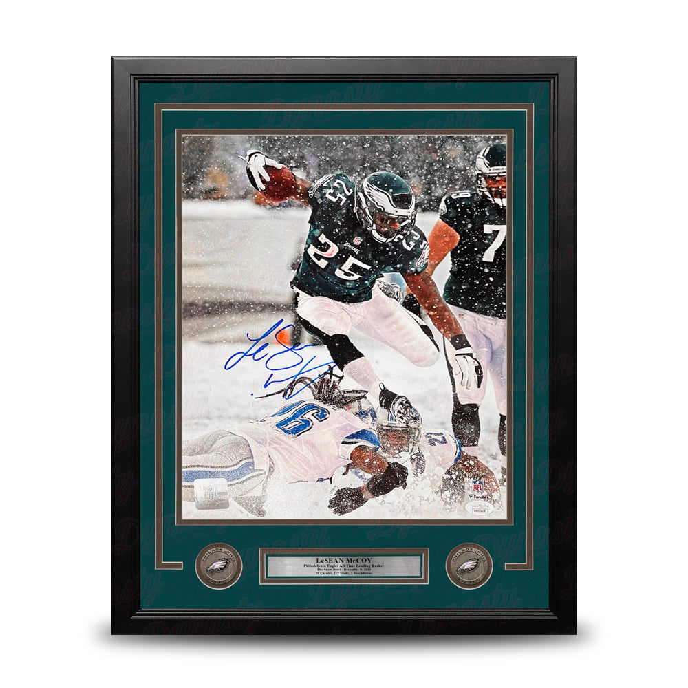 LeSean Mccoy Framed and Signed buy JSA