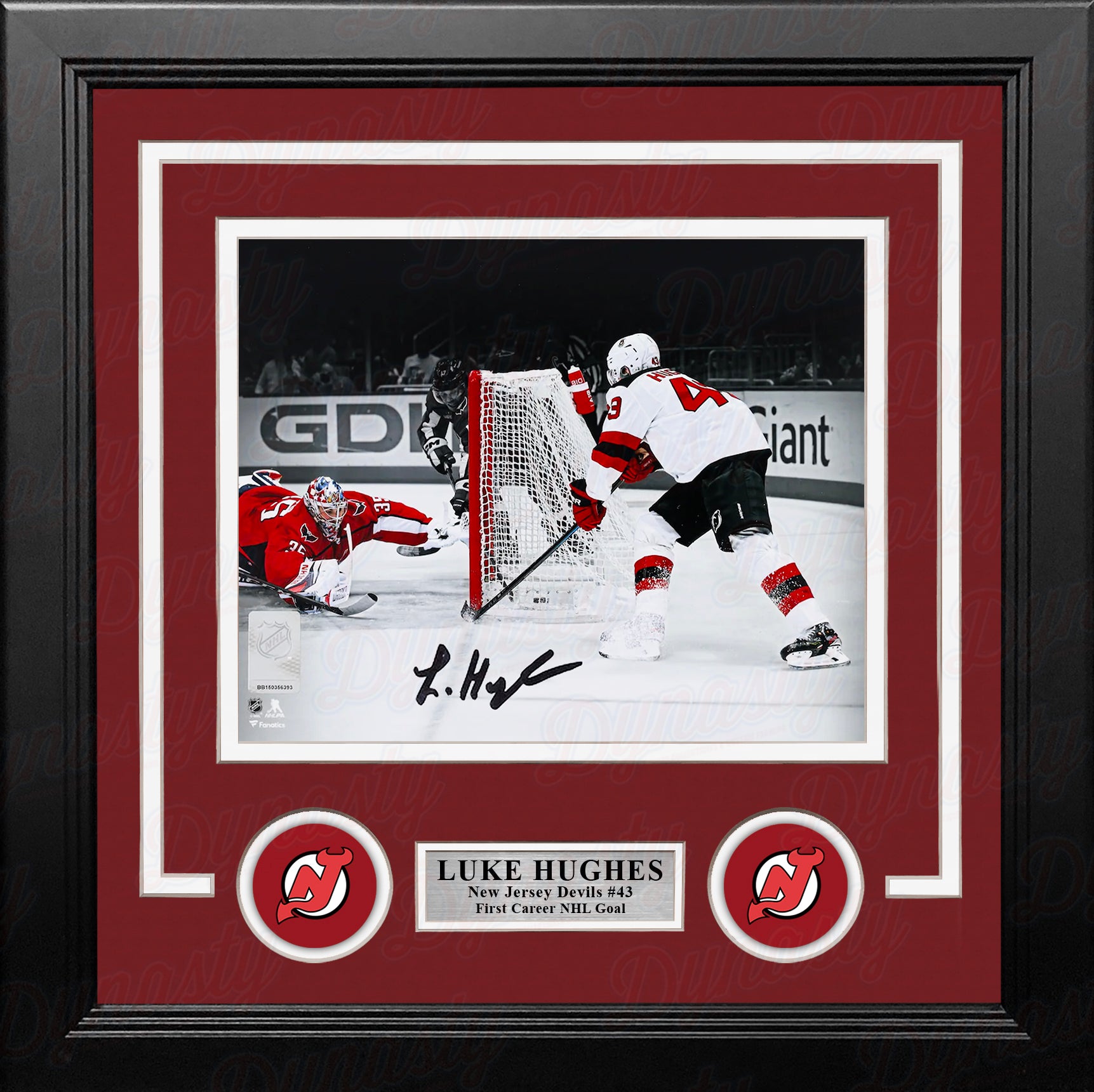 Jack Hughes New Jersey Devils Fanatics Authentic Autographed Red