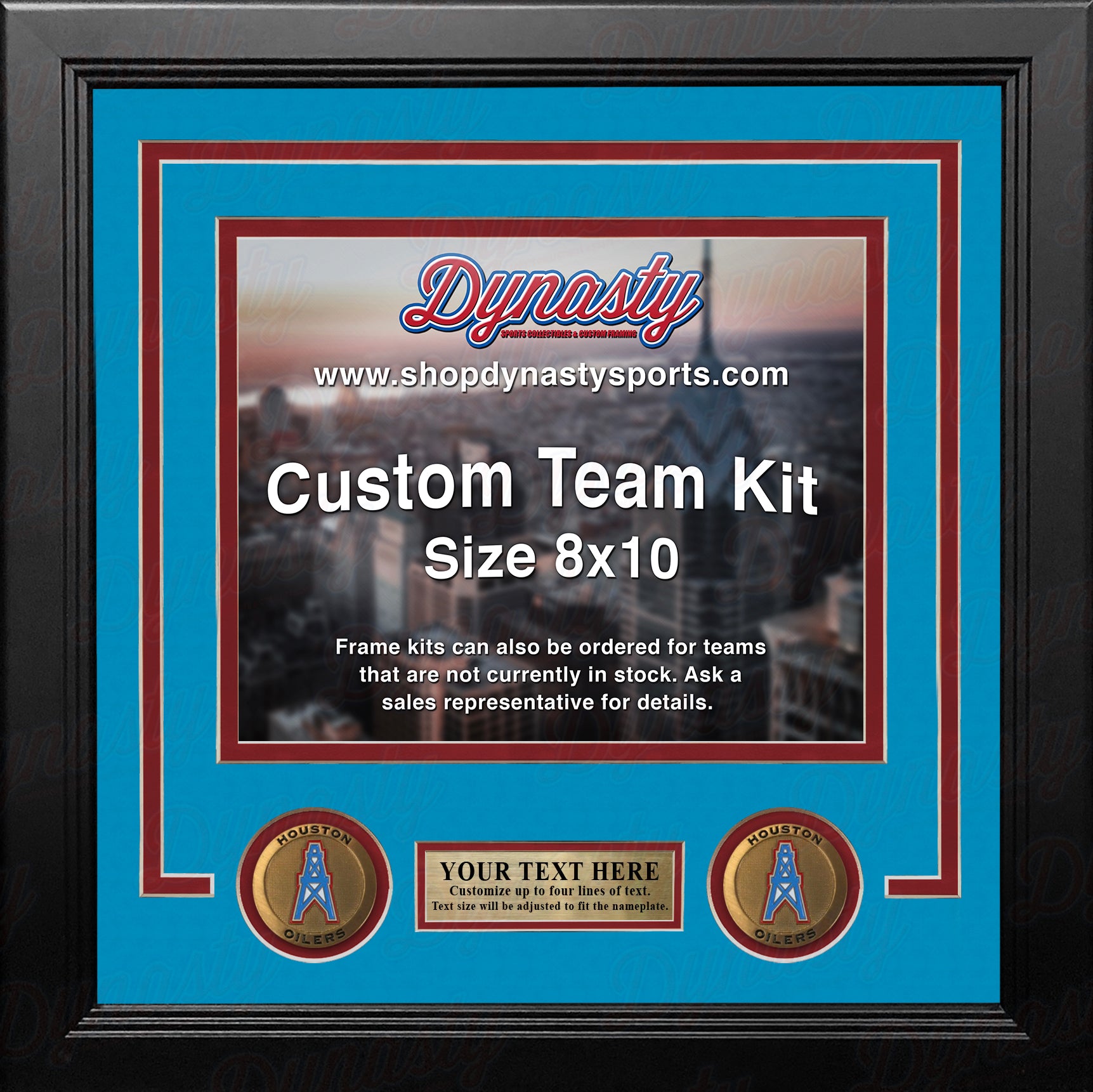 Philadelphia Eagles Throwback Custom NFL Football 8x10 Picture Frame Kit  (Multiple Colors) - Dynasty Sports & Framing