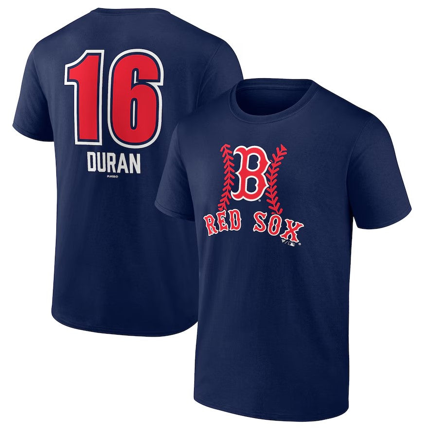 Jarren Duran Boston Red Sox Fastball Player Name Number T Shirt Navy