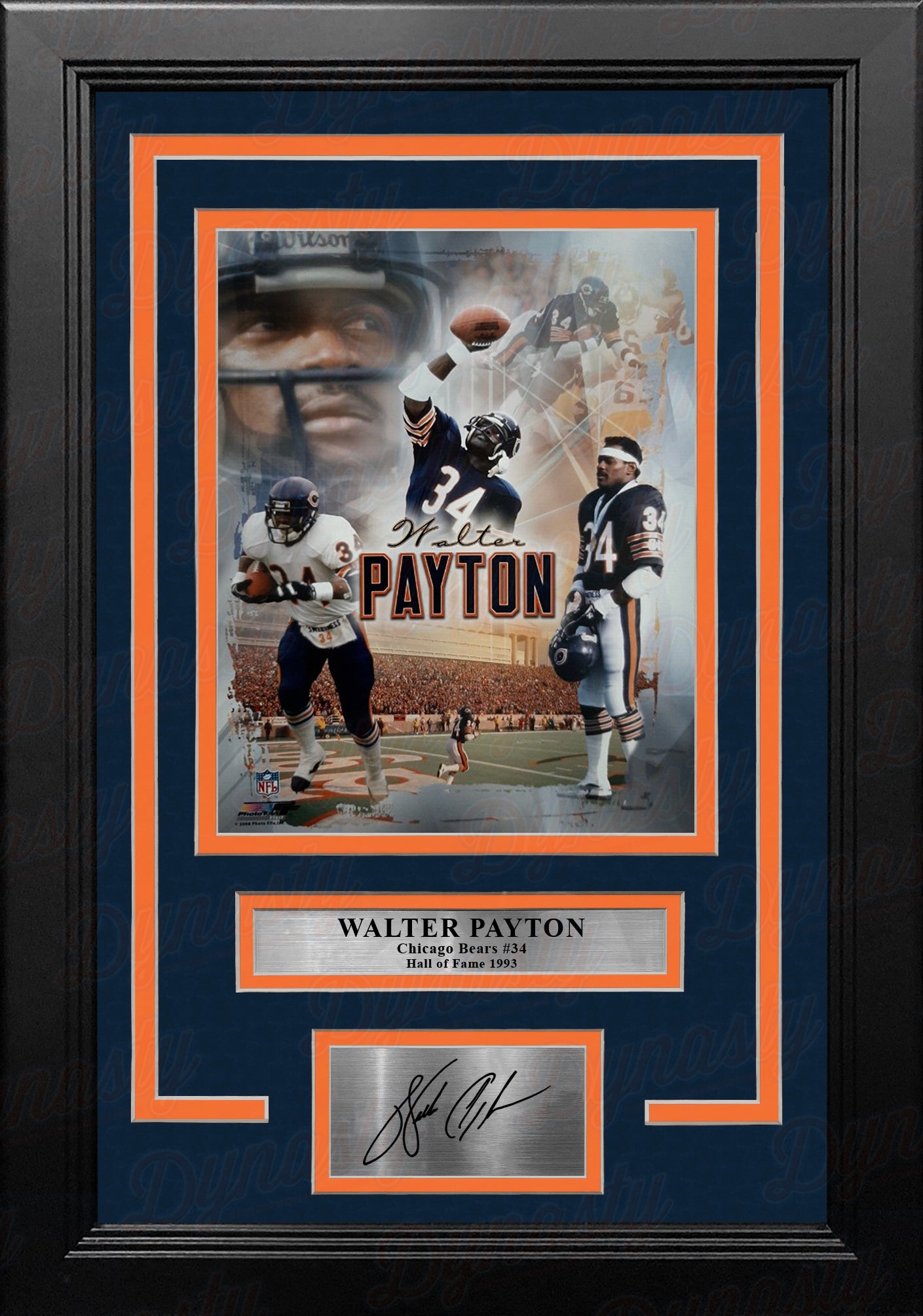 Walter Payton in Action Chicago Bears 8 x 10 Framed Football Photo with  Engraved Autograph - Dynasty Sports & Framing