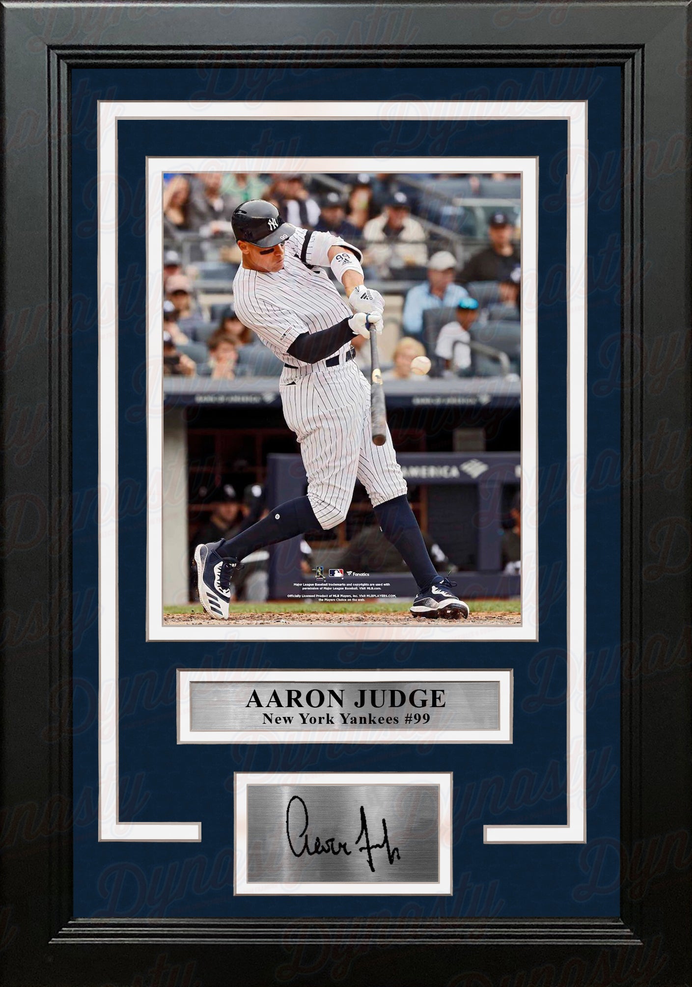 Aaron Judge in Action New York Yankees 8 x 10 Framed Baseball Photo with  Engraved Autograph