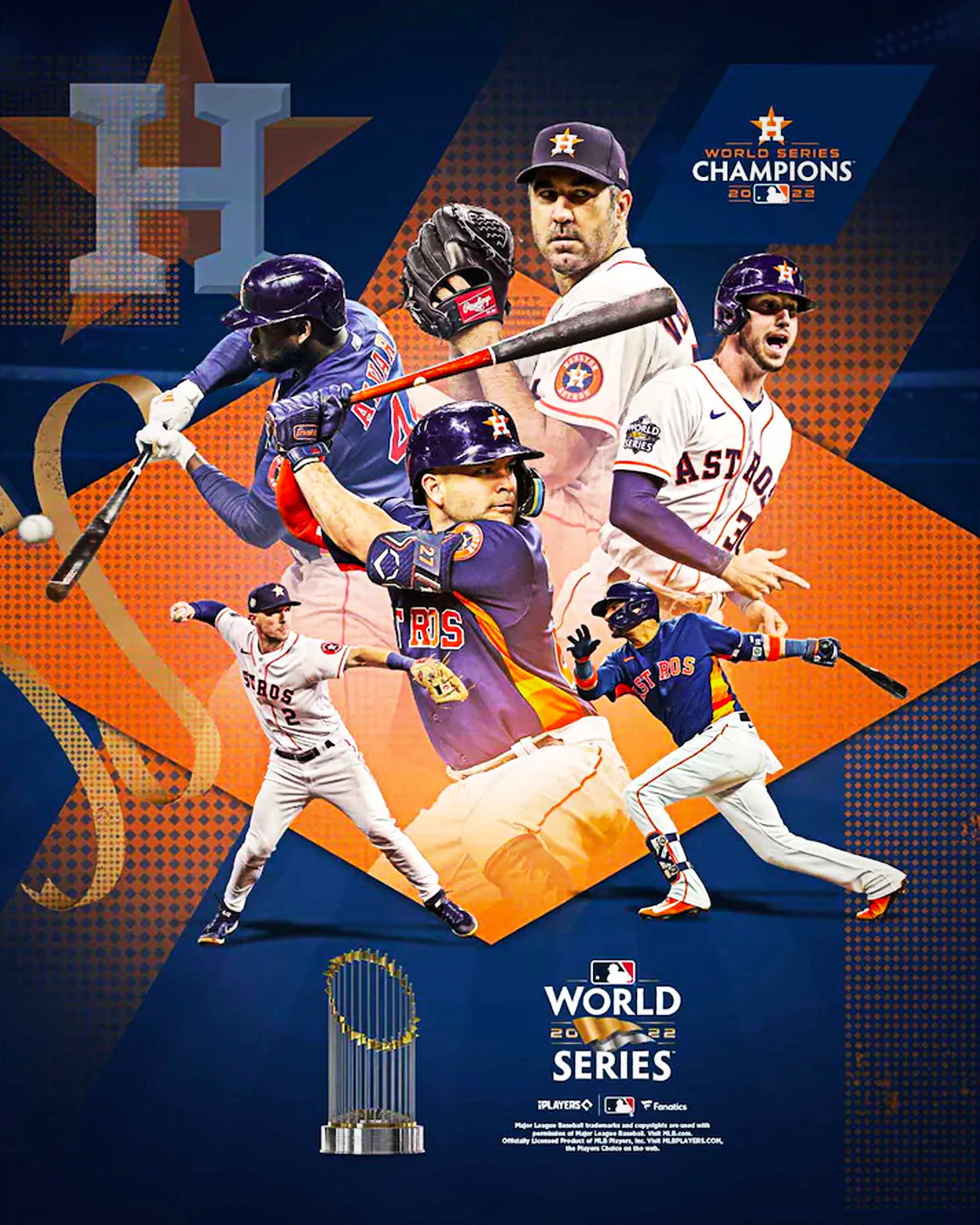 Houston Astros 2022 World Series Champions 8 x 10 Baseball