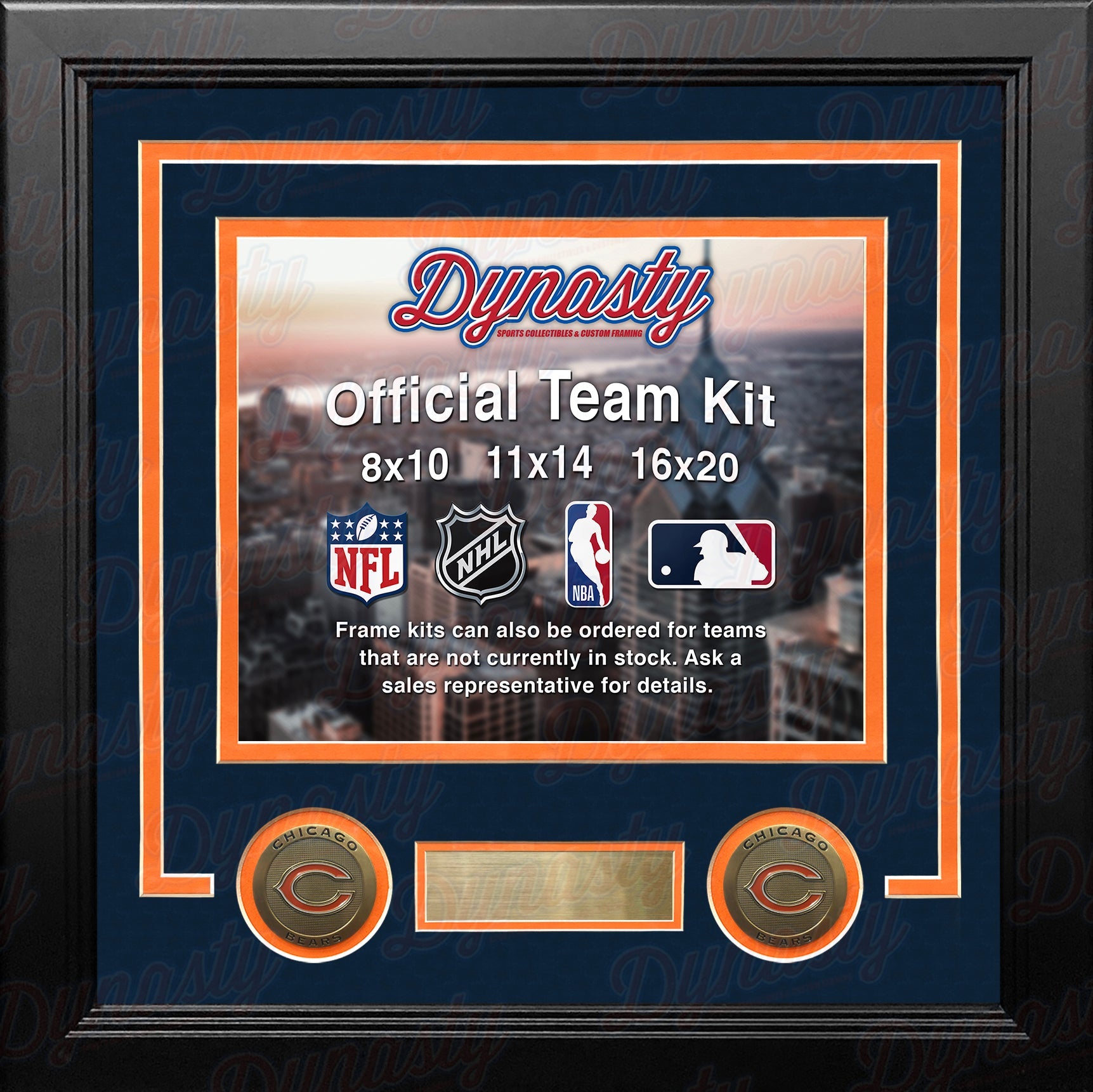 Masterpieces Team Jersey Uniformed Picture Frame - Nfl Chicago Bears :  Target