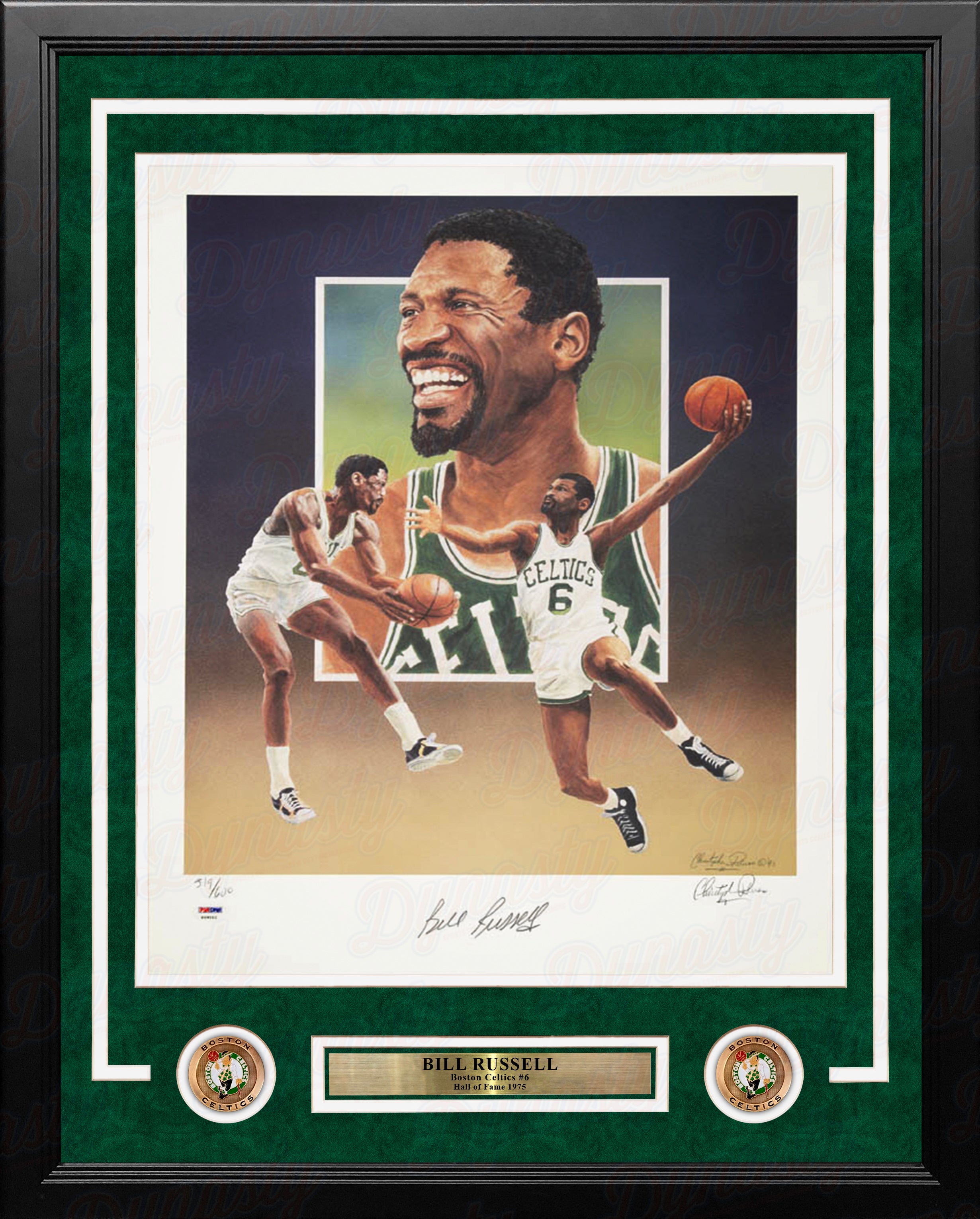 Bill Russell Autographed Boston Celtics (Green #6) Deluxe Framed Jerse –  Palm Beach Autographs LLC