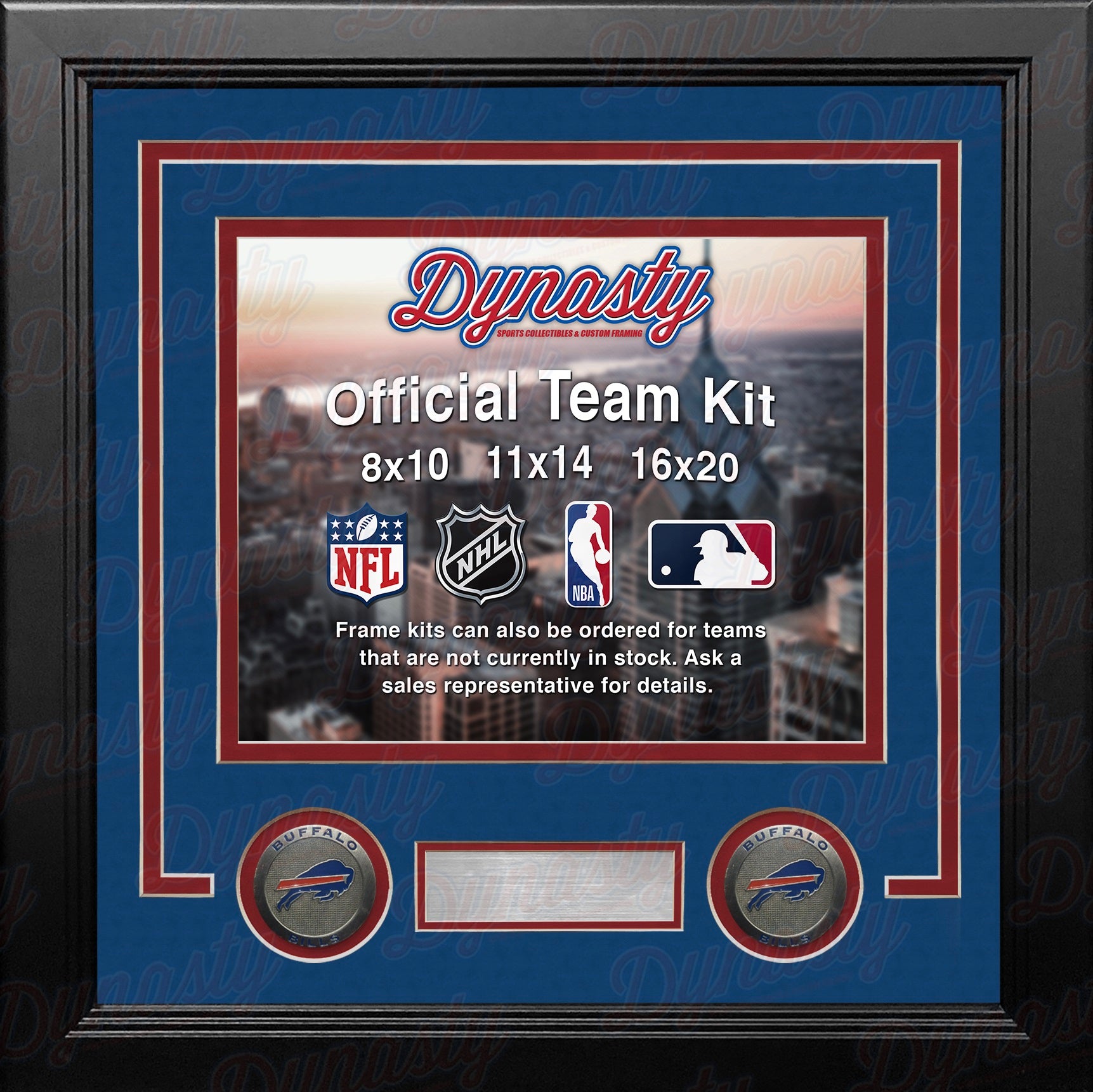 Buffalo Bills Best Dad With Stripe Clip Frame