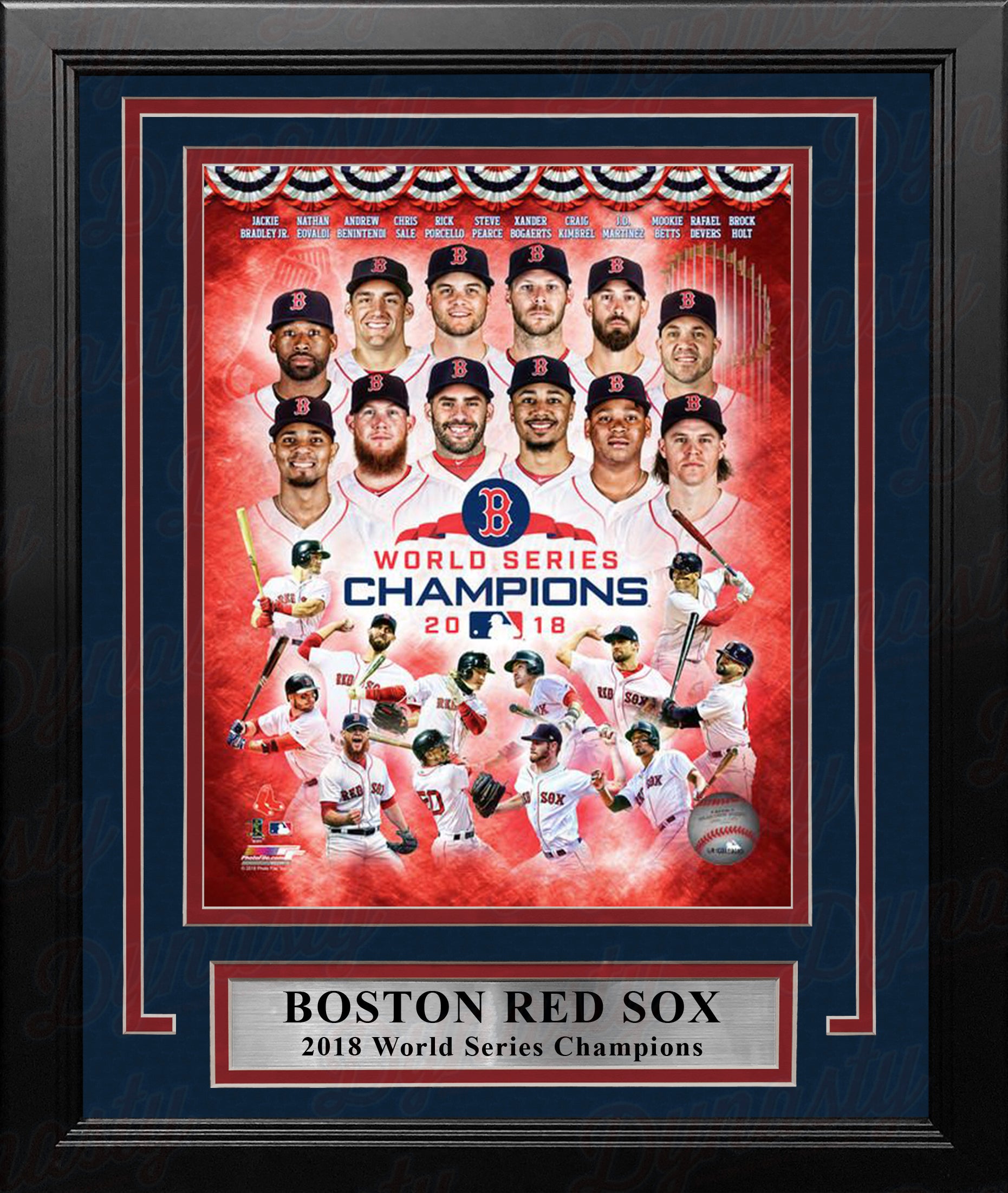 Boston Red Sox 2018 World Series Champions Team Collage 8 x