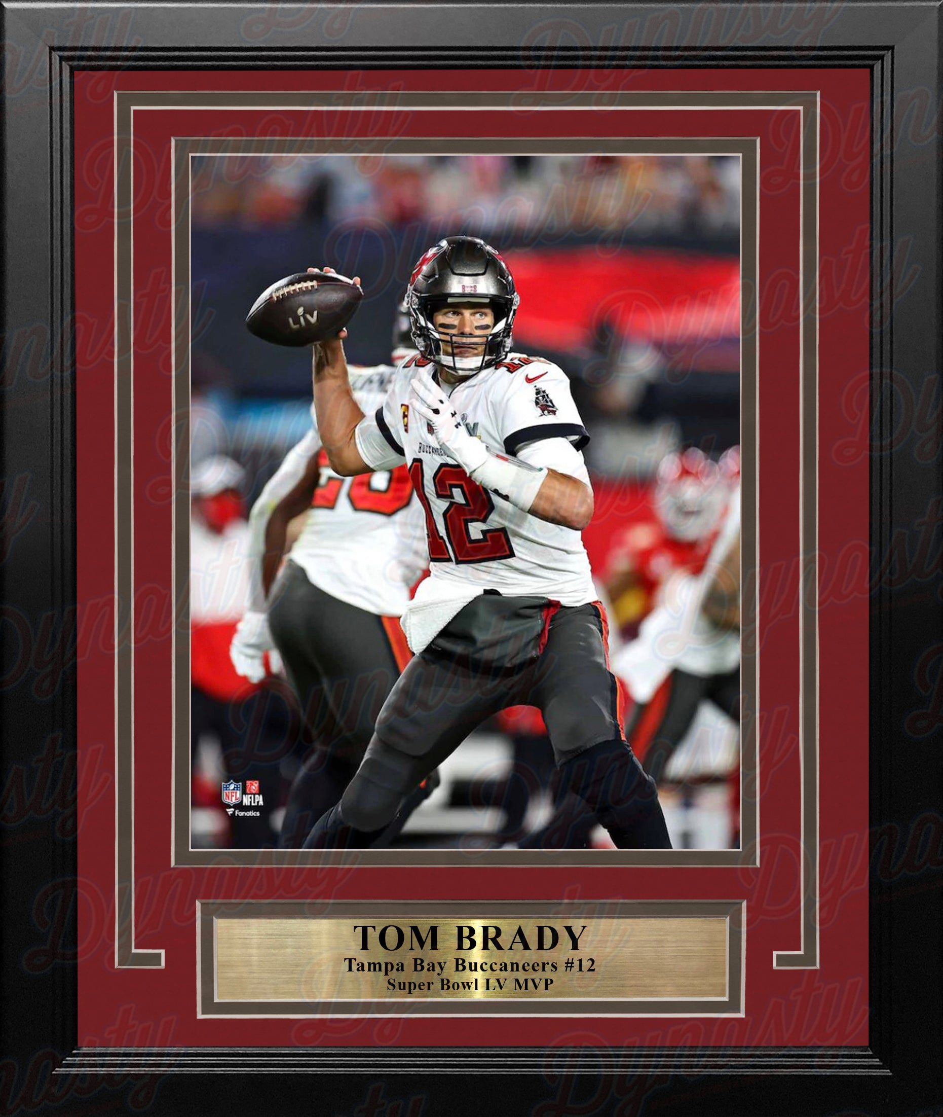 Framed Tom Brady Tampa Bay Buccaneers Super Bowl LV Champions