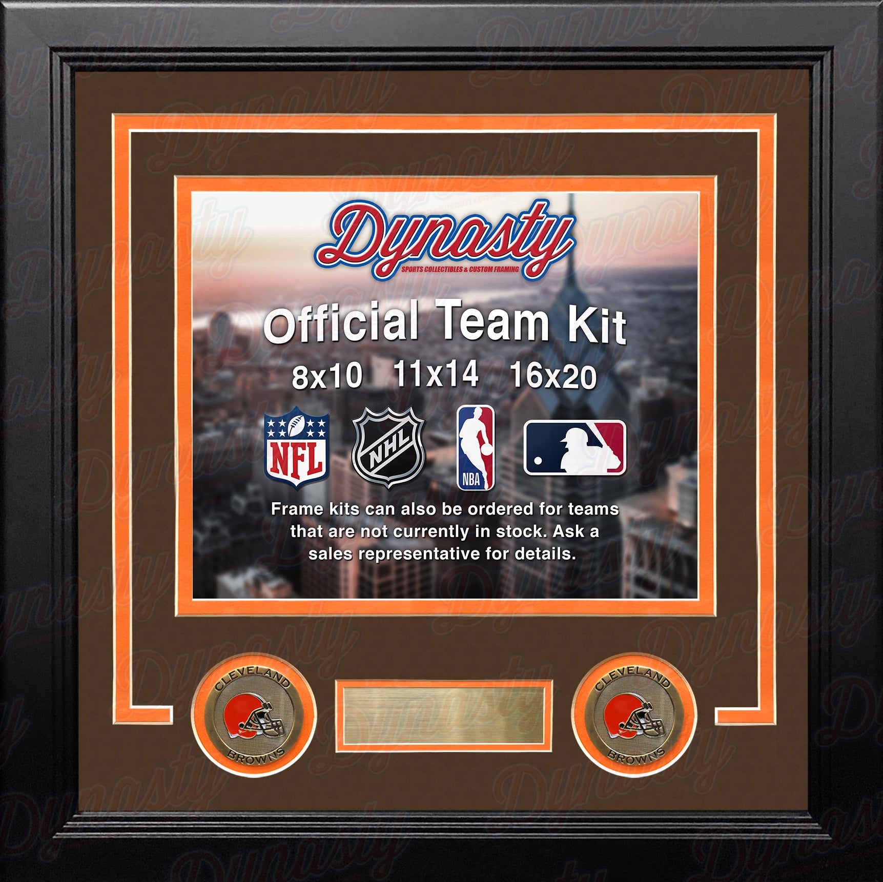 Cleveland Browns Custom NFL Football 11x14 Picture Frame Kit