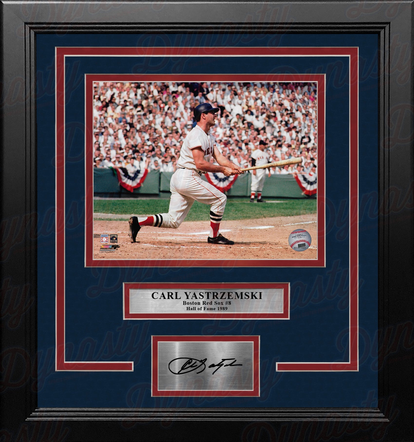 Carl Yastrzemski in Action Boston Red Sox 8 x 10 Baseball Photo