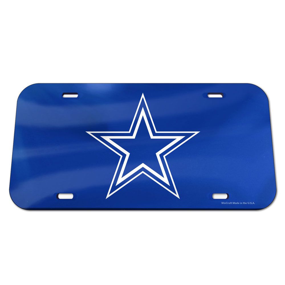 Dallas Cowboys Laser Engraved License Plate - Mirror Team Color - Dynasty  Sports & Framing