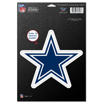 Dallas Cowboys Logo with Cowboys Name and Star NFL Die-cut MAGNET