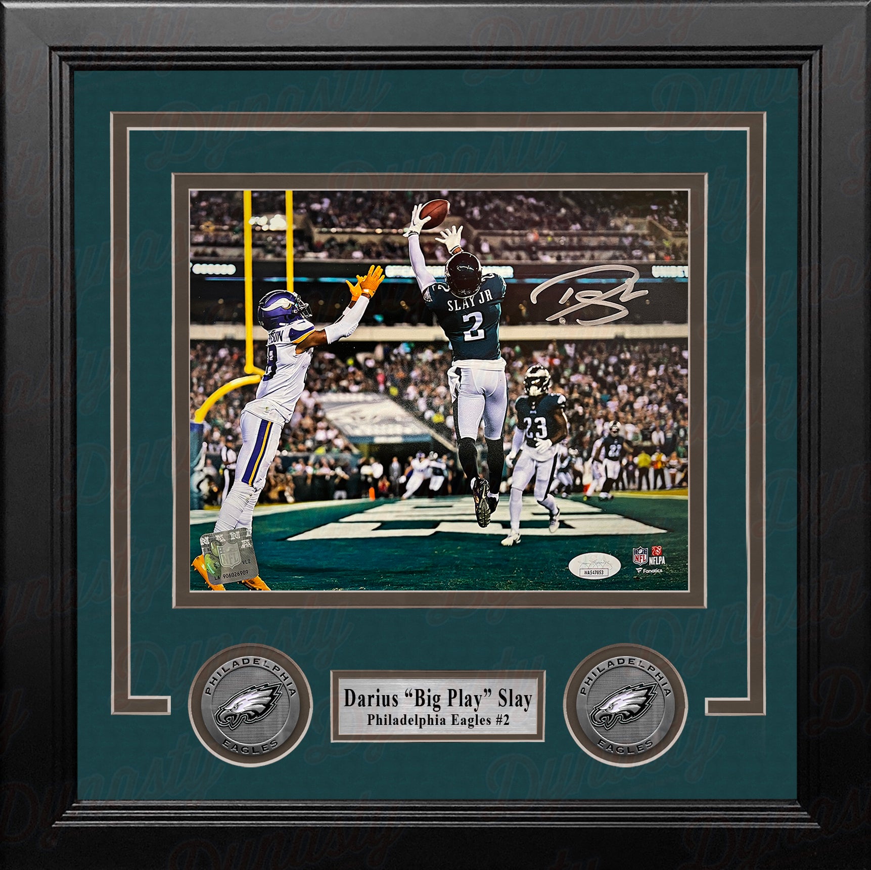 Dallas Goedert End Zone Touchdown Philadelphia Eagles Autographed Framed  Blackout Football Photo - Dynasty Sports & Framing