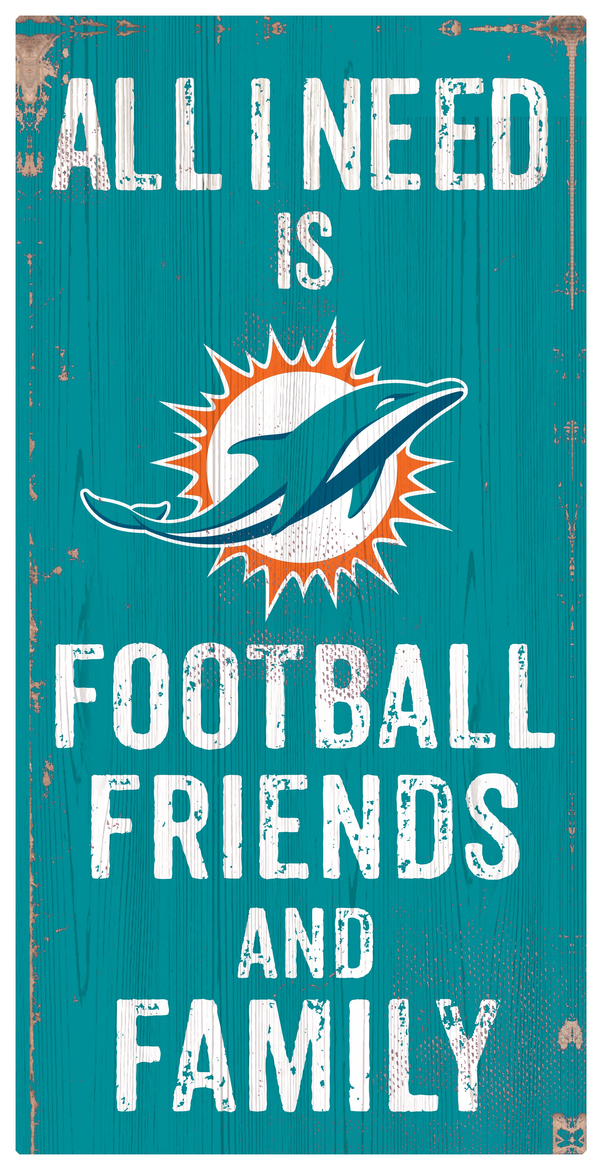 Miami Dolphins 10x10 Wood Album Design Sign