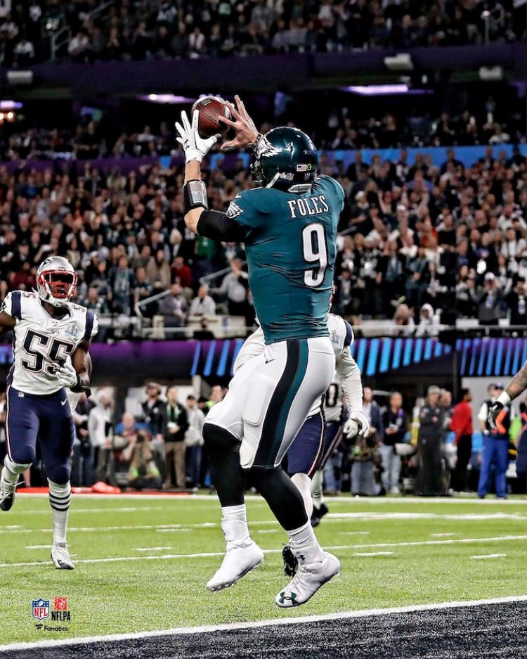 Nick Foles Philadelphia Eagles Super Bowl LII Philly Special Touchdown  Catch 8 x 10 Football Photo