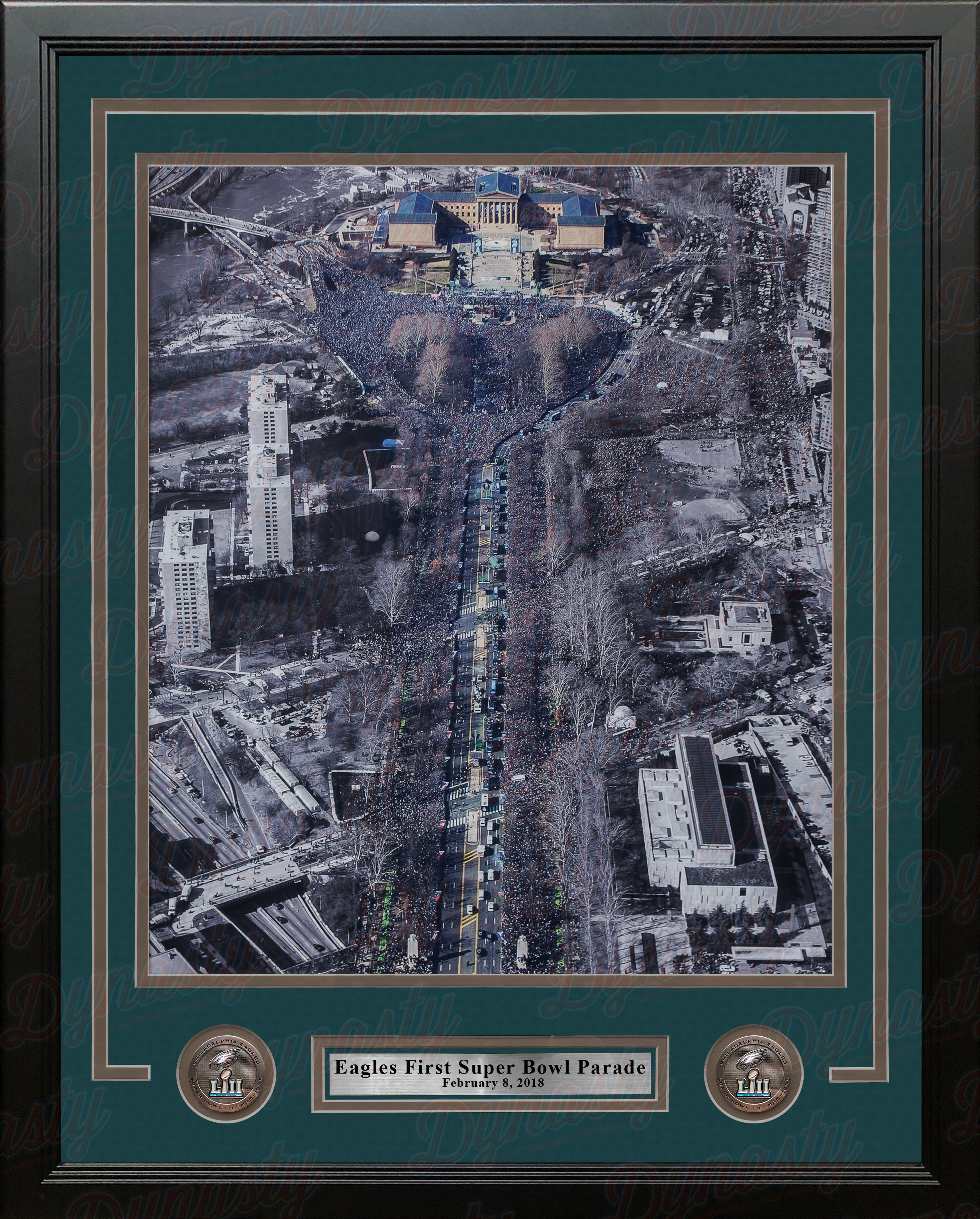 Philadelphia Eagles Super Bowl LII Champions Parade NFL Football Framed and  Matted Photo - Dynasty Sports & Framing