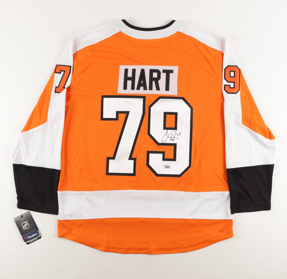 Autographed Philadelphia Flyers Carter Hart Fanatics Authentic Black Adidas  Authentic Jersey