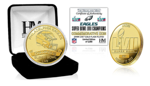 Philadelphia Eagles Super Bowl LVII Champions Signature Ticket