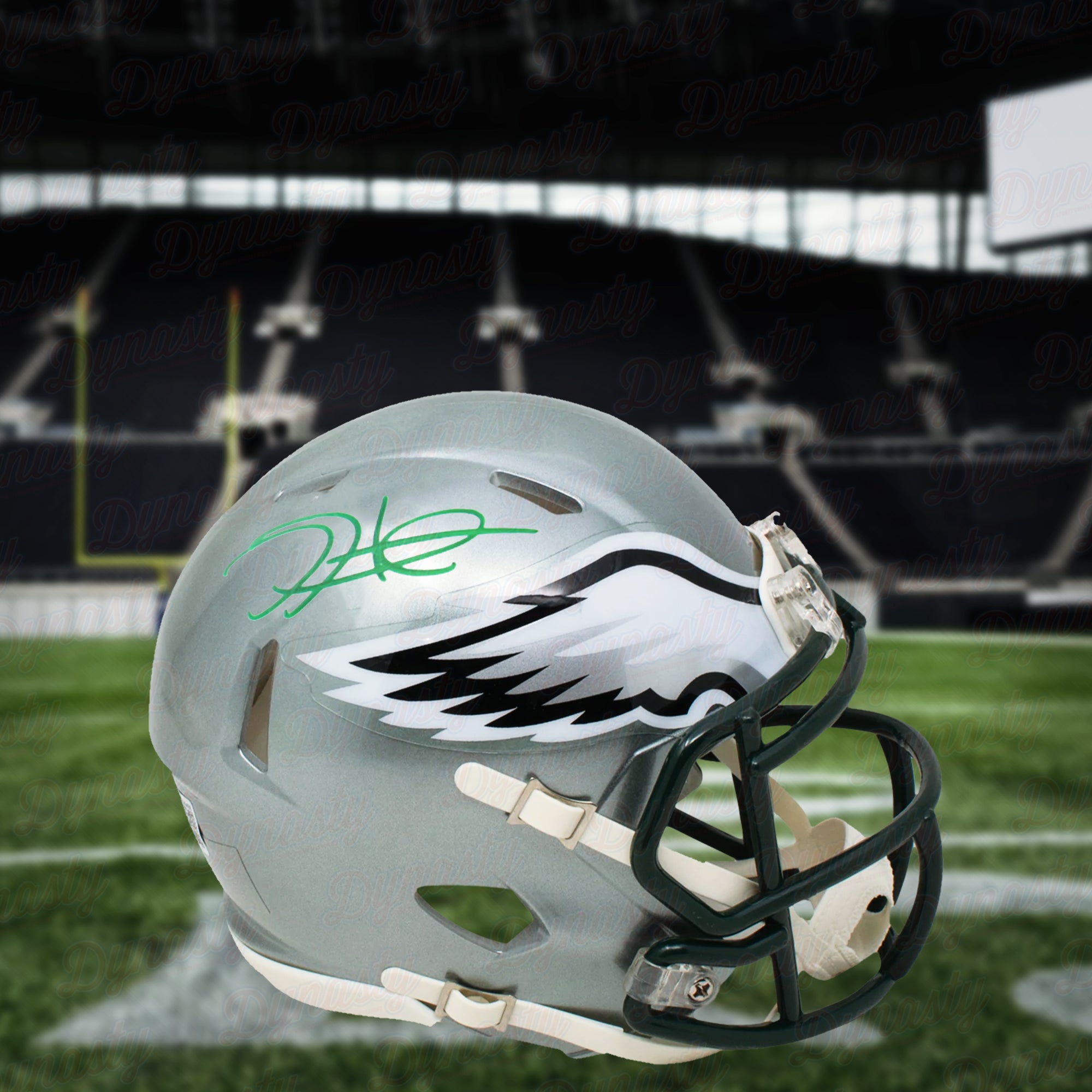 Jalen Hurts Autographed Philadelphia Eagles Mini Helmet - JSA