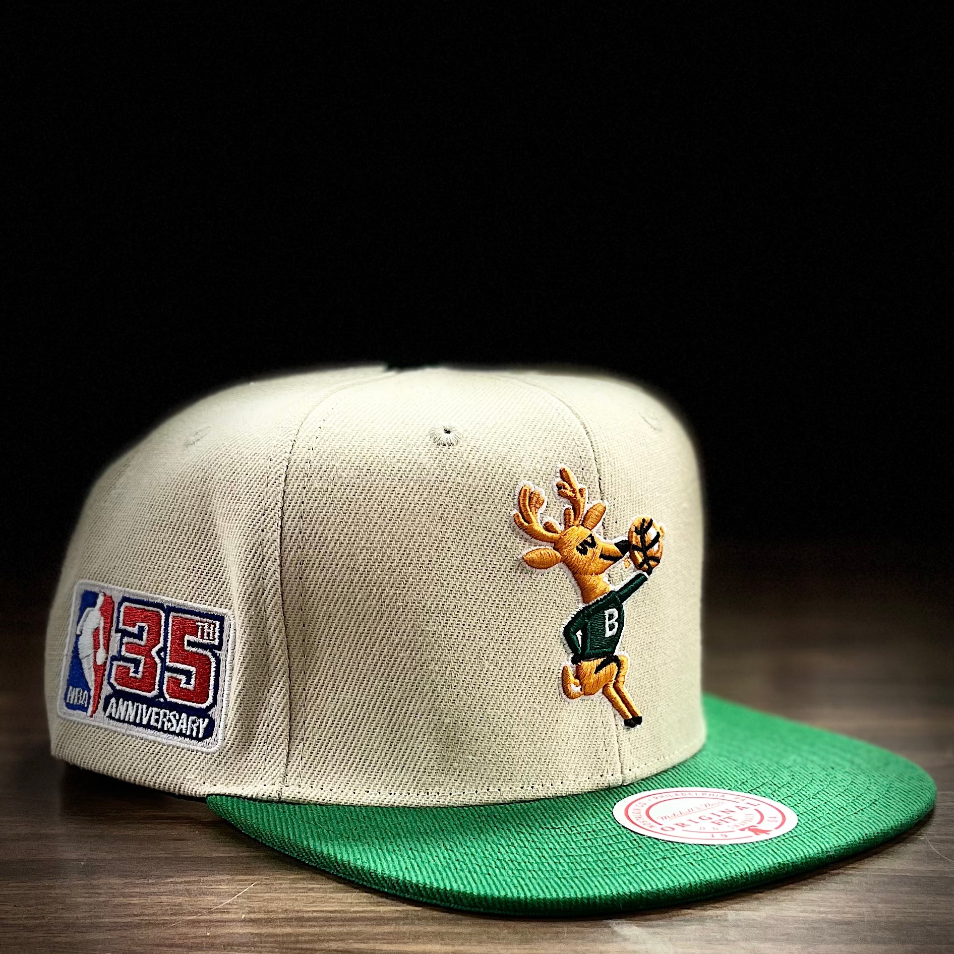 Manufactured by Mitchell & Ness, this Hardwood Classics Flat Bill