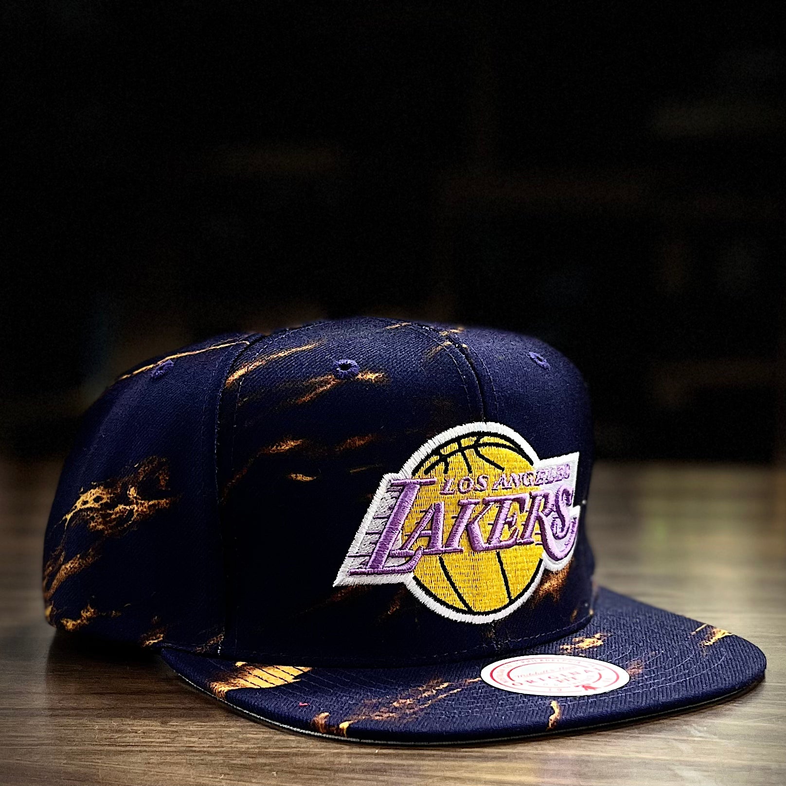 Lids Los Angeles Lakers Mitchell & Ness Hardwood Classics In Your Face  Deadstock Snapback Hat - White