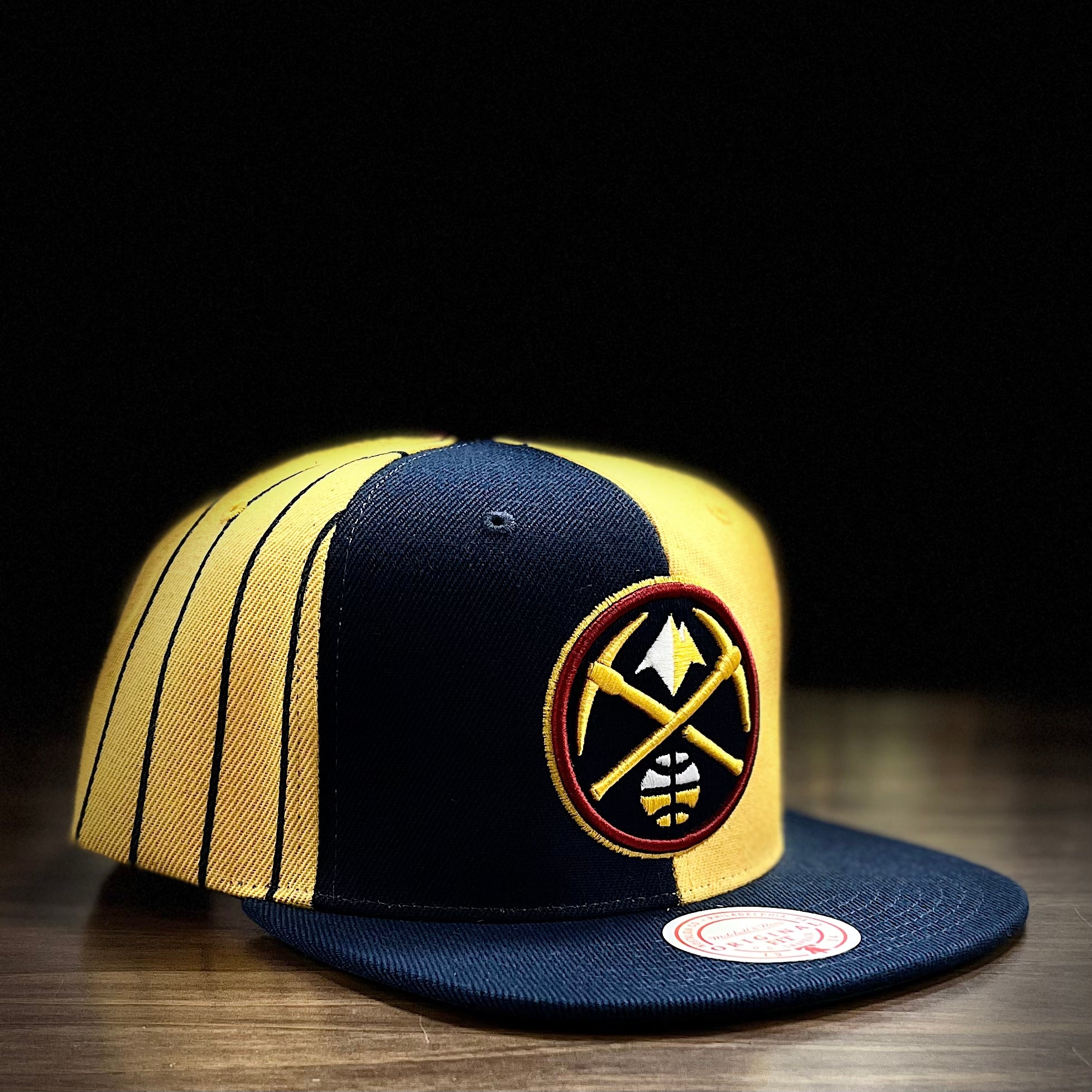 Denver Nuggets Mitchell & Ness Front Loaded Hardwood Classics Snapback Hat  - Dynasty Sports & Framing