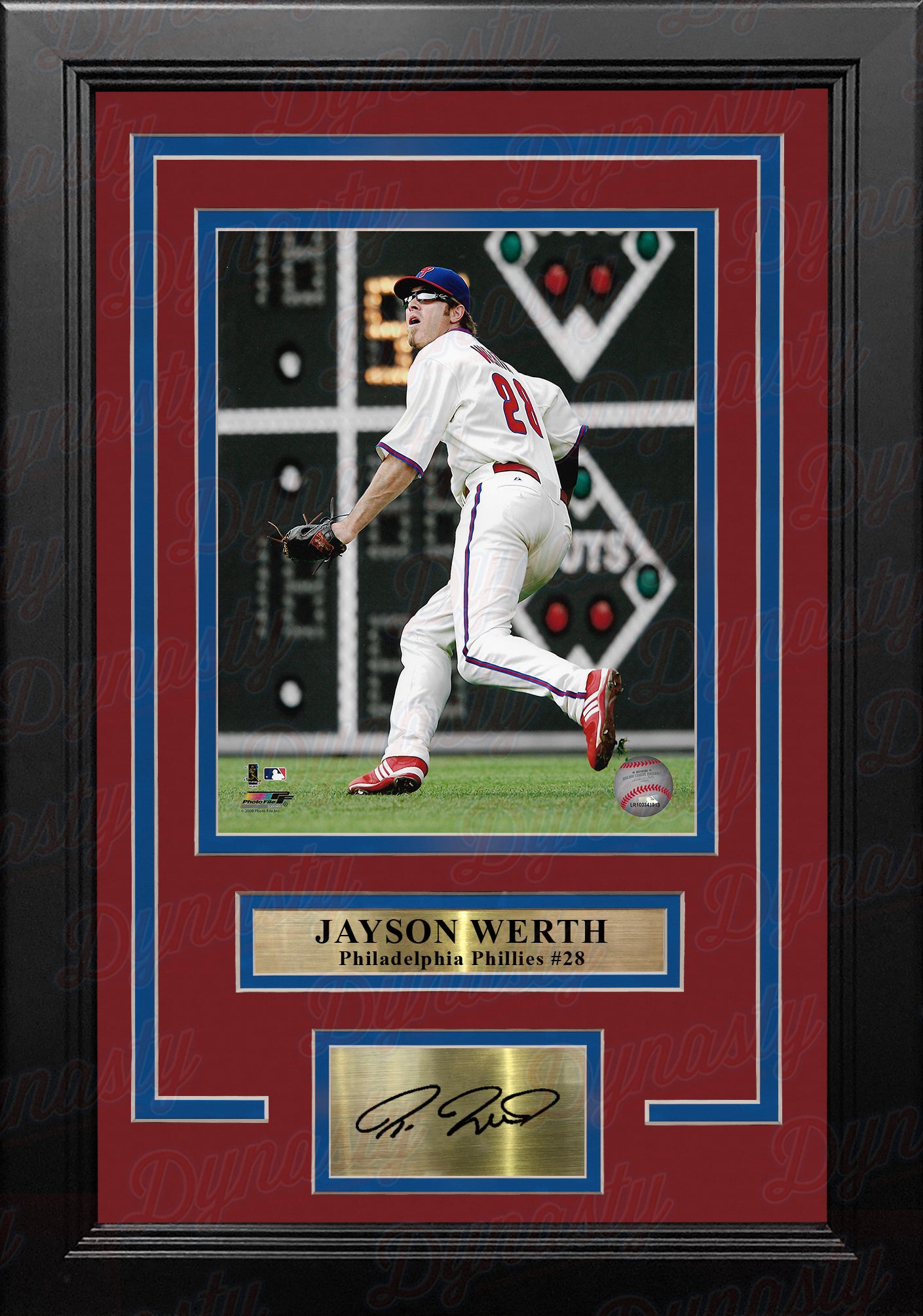Jayson Werth in Action Philadelphia Phillies 8 x 10 Framed Baseball Photo  with Engraved Autograph - Dynasty Sports & Framing