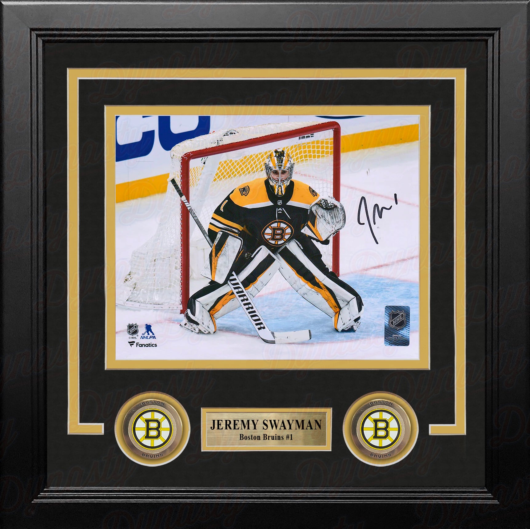Jeremy Swayman Boston Bruins Autographed NHL Hockey Goalie