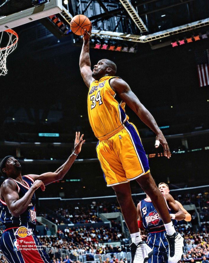 Shaquille O'Neal v. Rockets Los Angeles Lakers 8 x 10 Basketball Photo -  Dynasty Sports & Framing