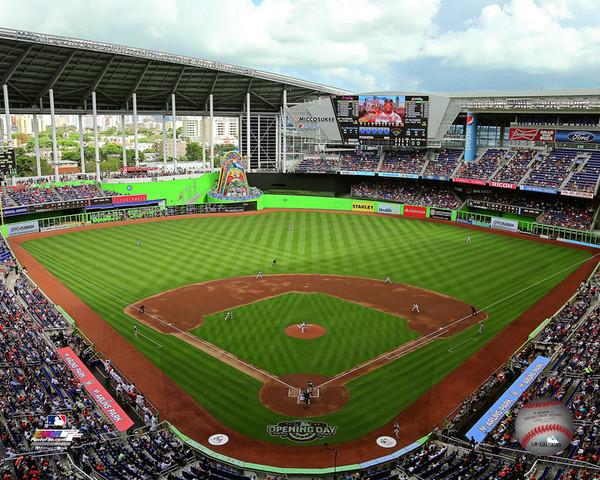 Miami Marlins 10 x 13 Sublimated Team Stadium Plaque - MLB Team