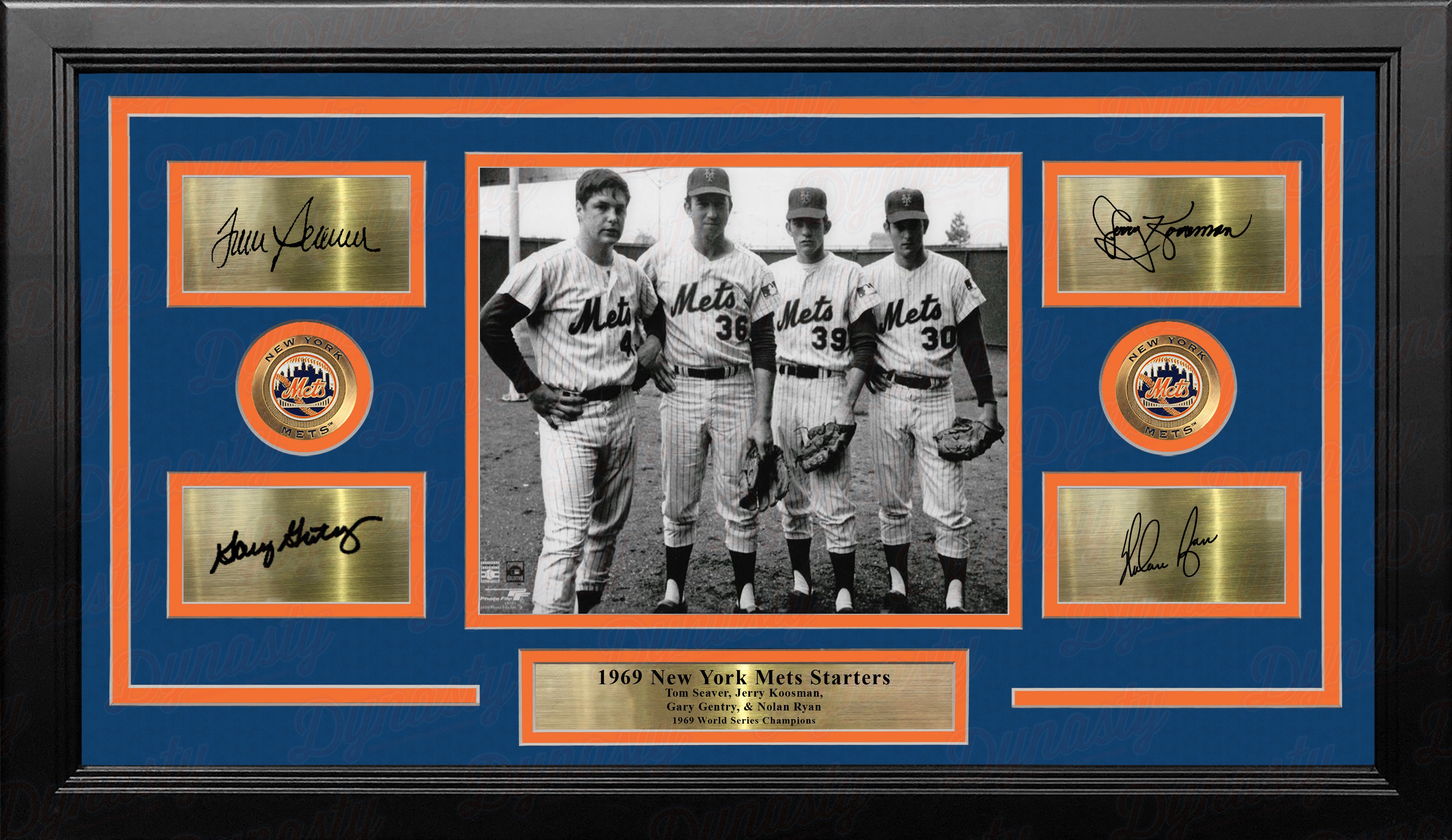 1969 WSC NY Mets Team Signed Photo 11x14 Tom Seaver Berra Nolan Auto +25  Sig JSA