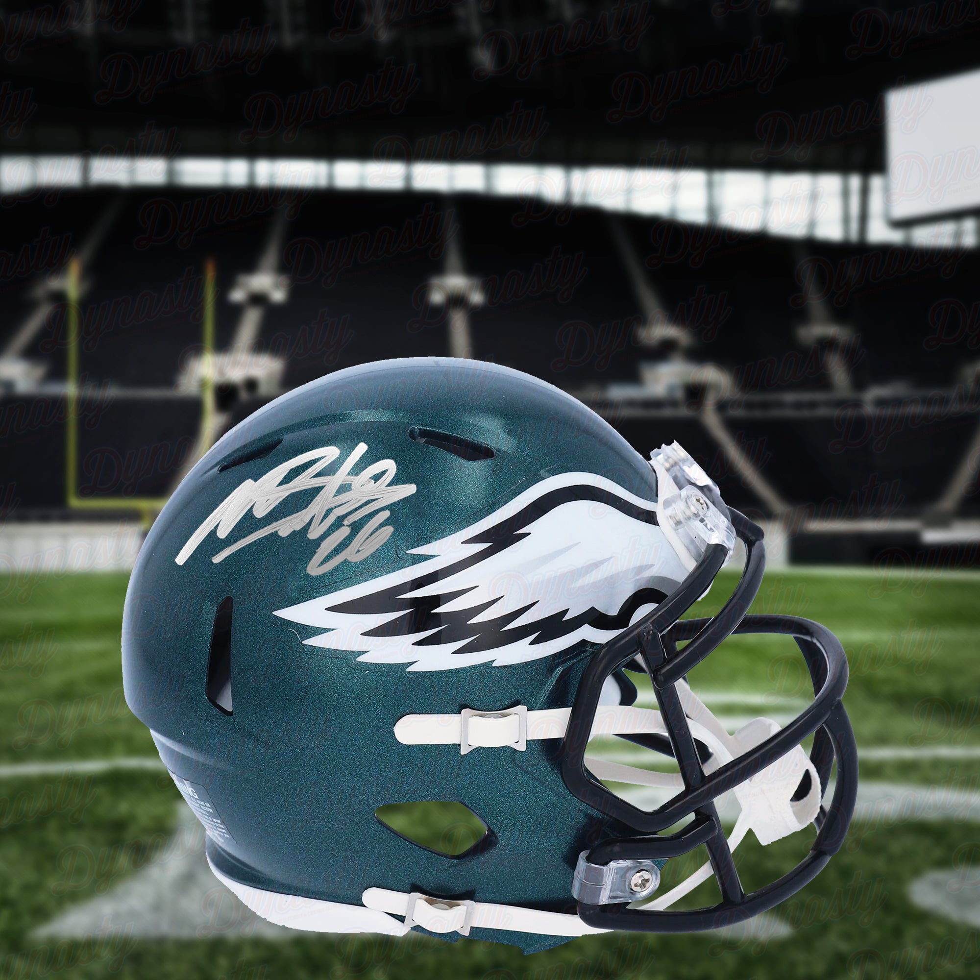 Miles Sanders Philadelphia Eagles Autographed Football Mini-Helmet