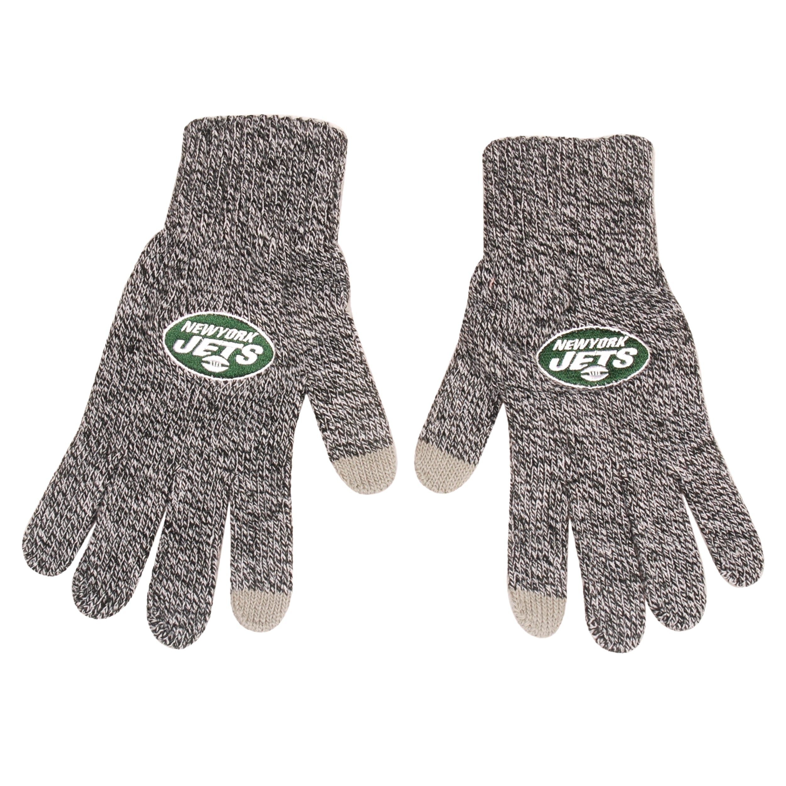 New York Jets Gray Knit Texting Gloves