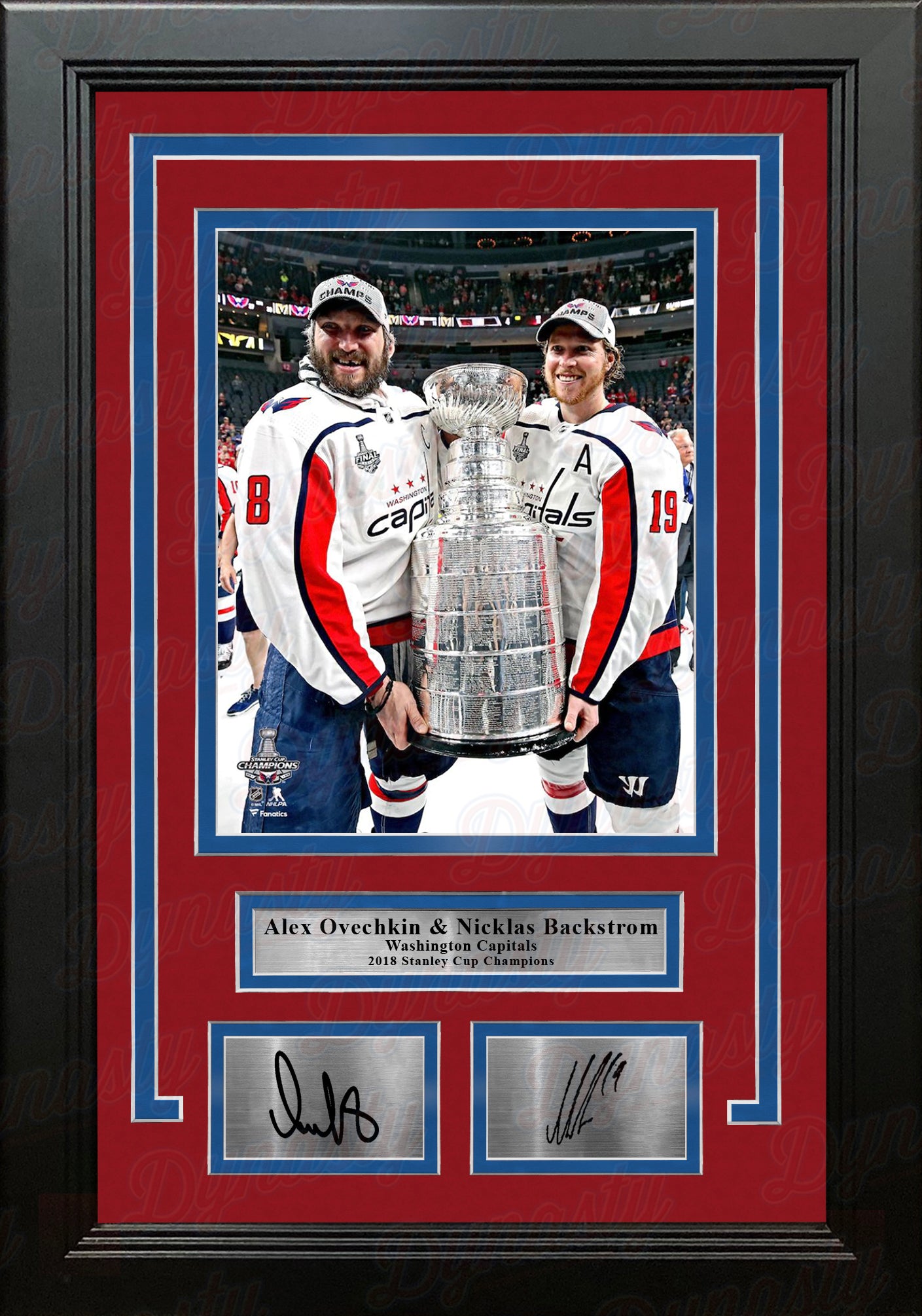 Alex Ovechkin & Nicklas Backstrom Washington Capitals Fanatics Authentic Unsigned 2018 Stanley Cup Champions Raising Photograph