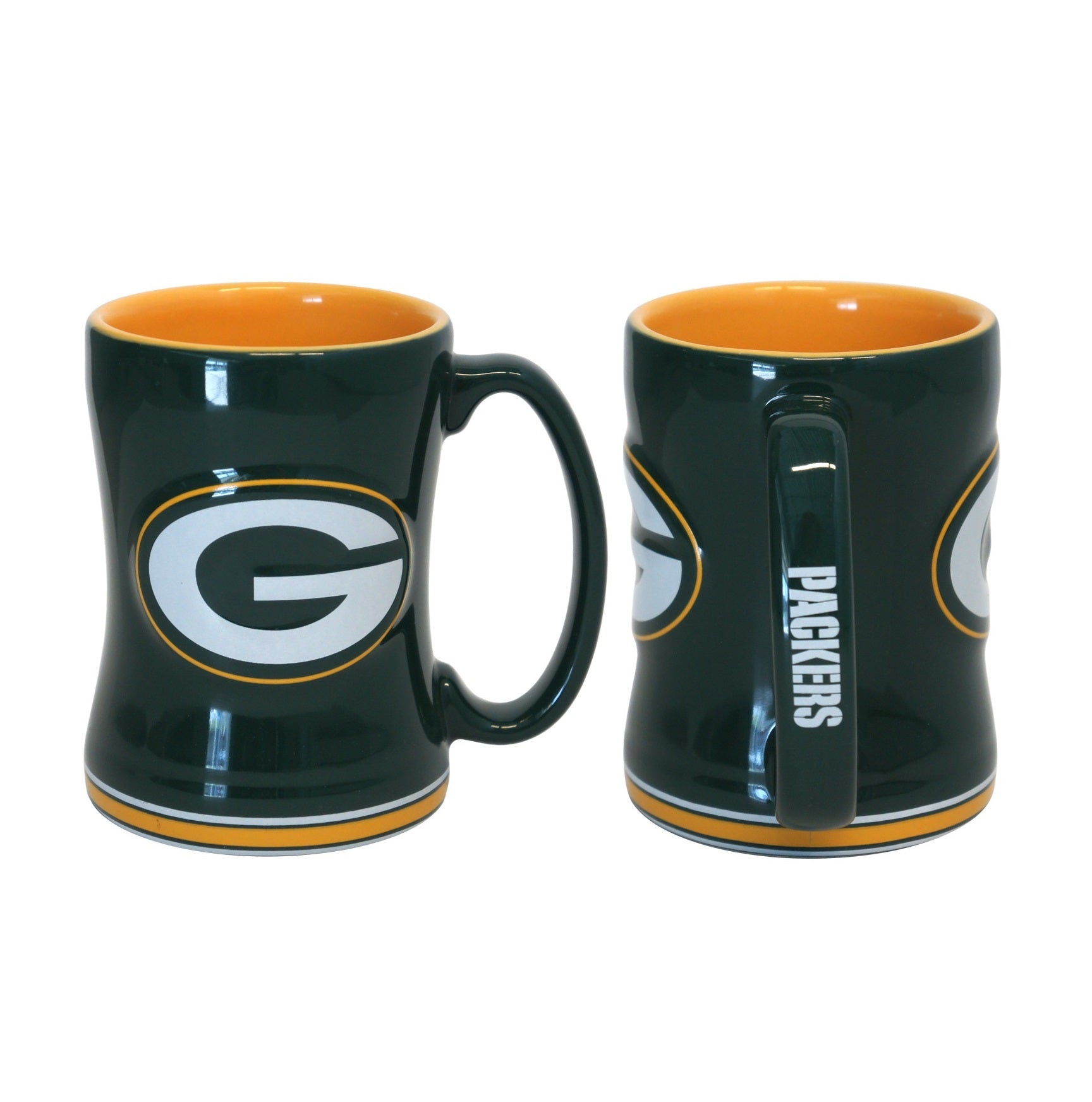  Rico Industries NFL Football Green Bay Packers 15 oz Speckle  Camper Coffee Mug, Deep Laser Engraved Logo, Ceramic Camping Mug, Speckle  Glaze : Sports & Outdoors